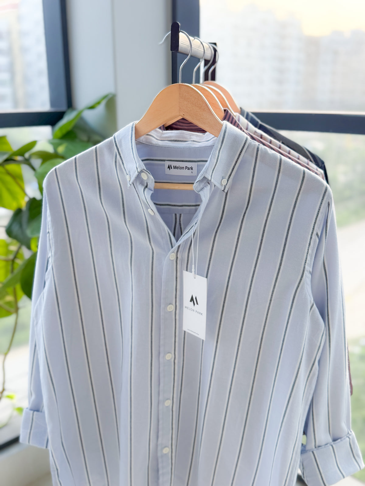 Gentle stripe shirt - Glacier stripe
