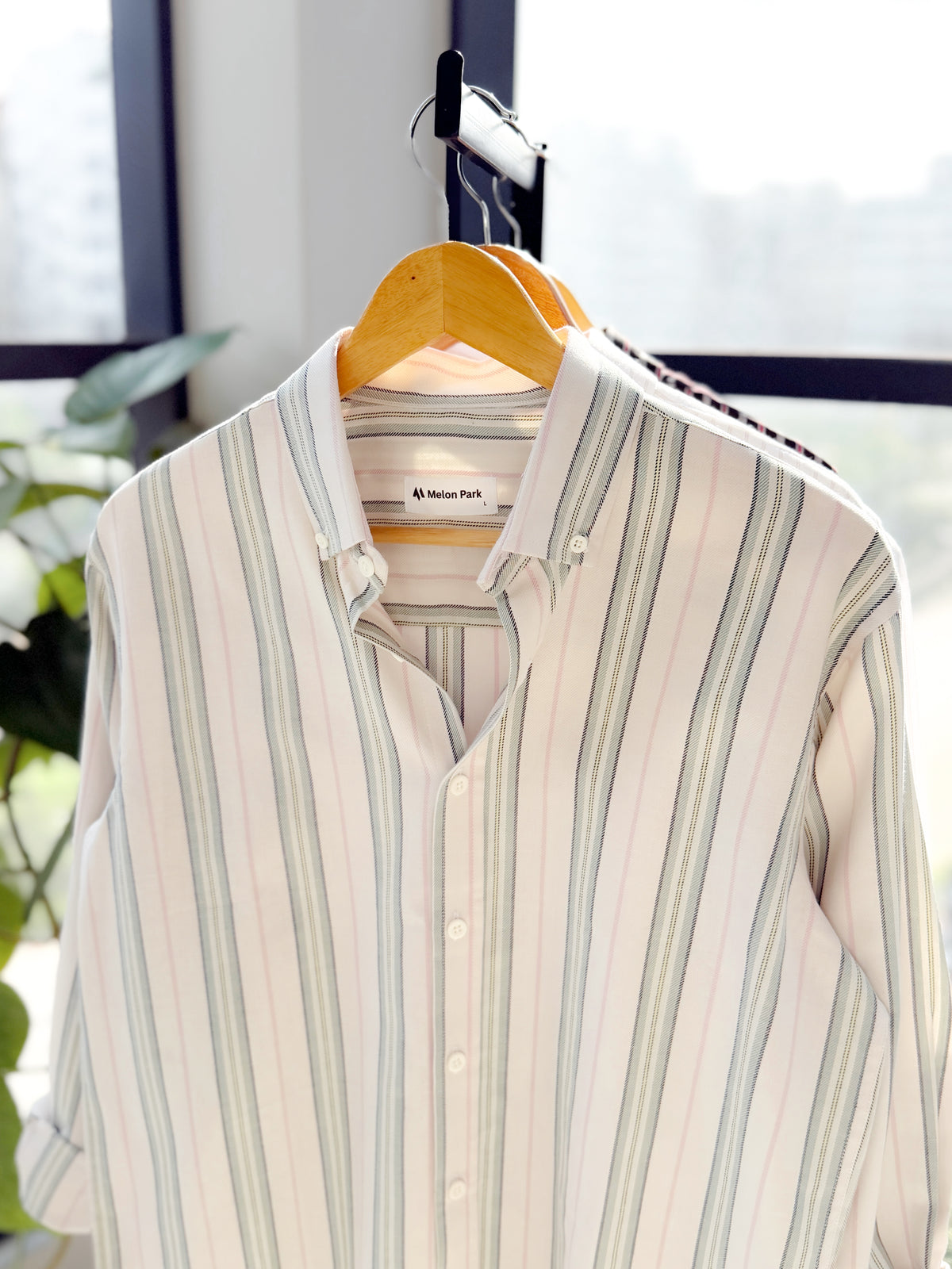 Gentle stripe shirt - Whispering Willow