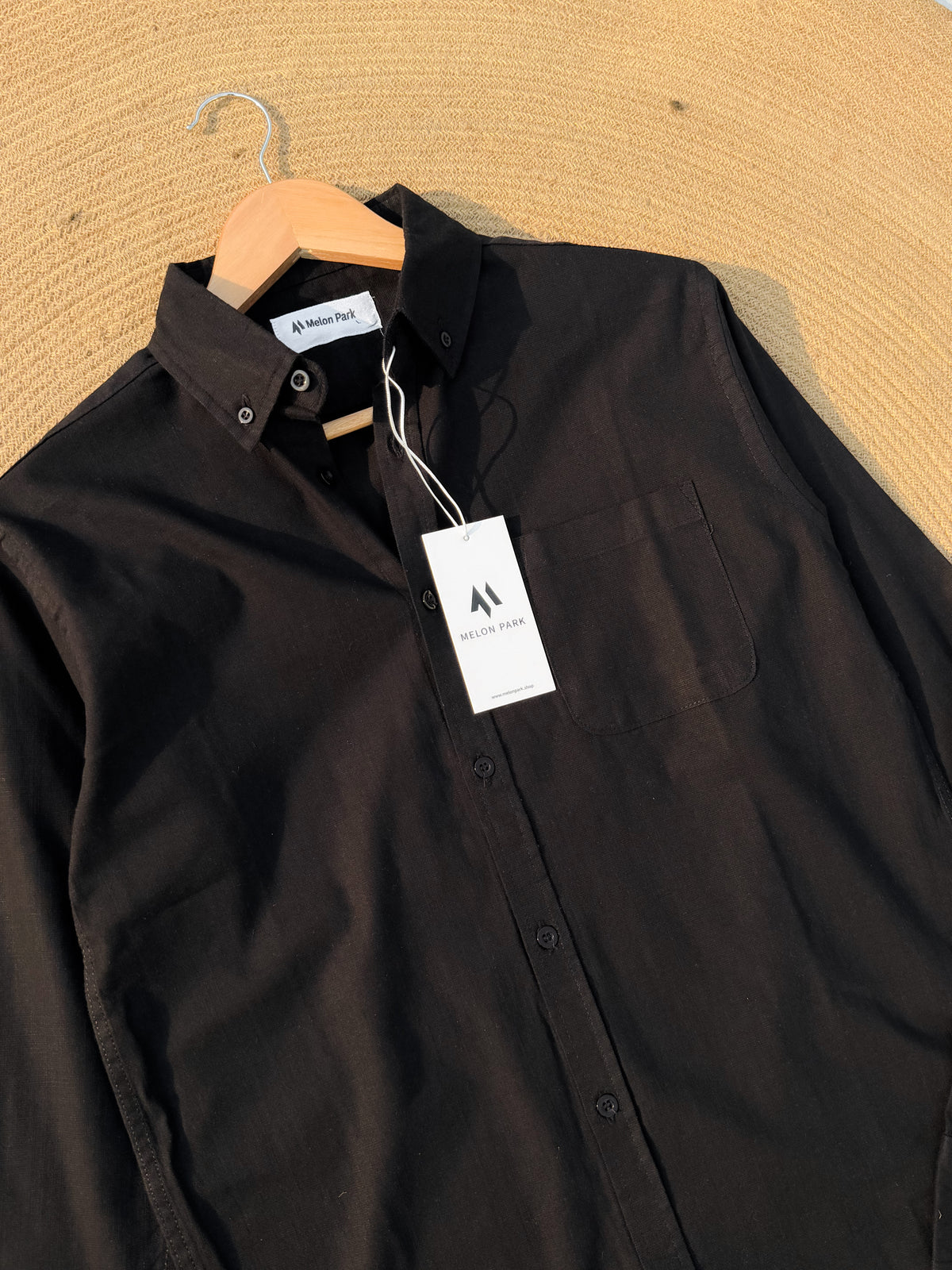 Signature Remi cotton shirt - Black