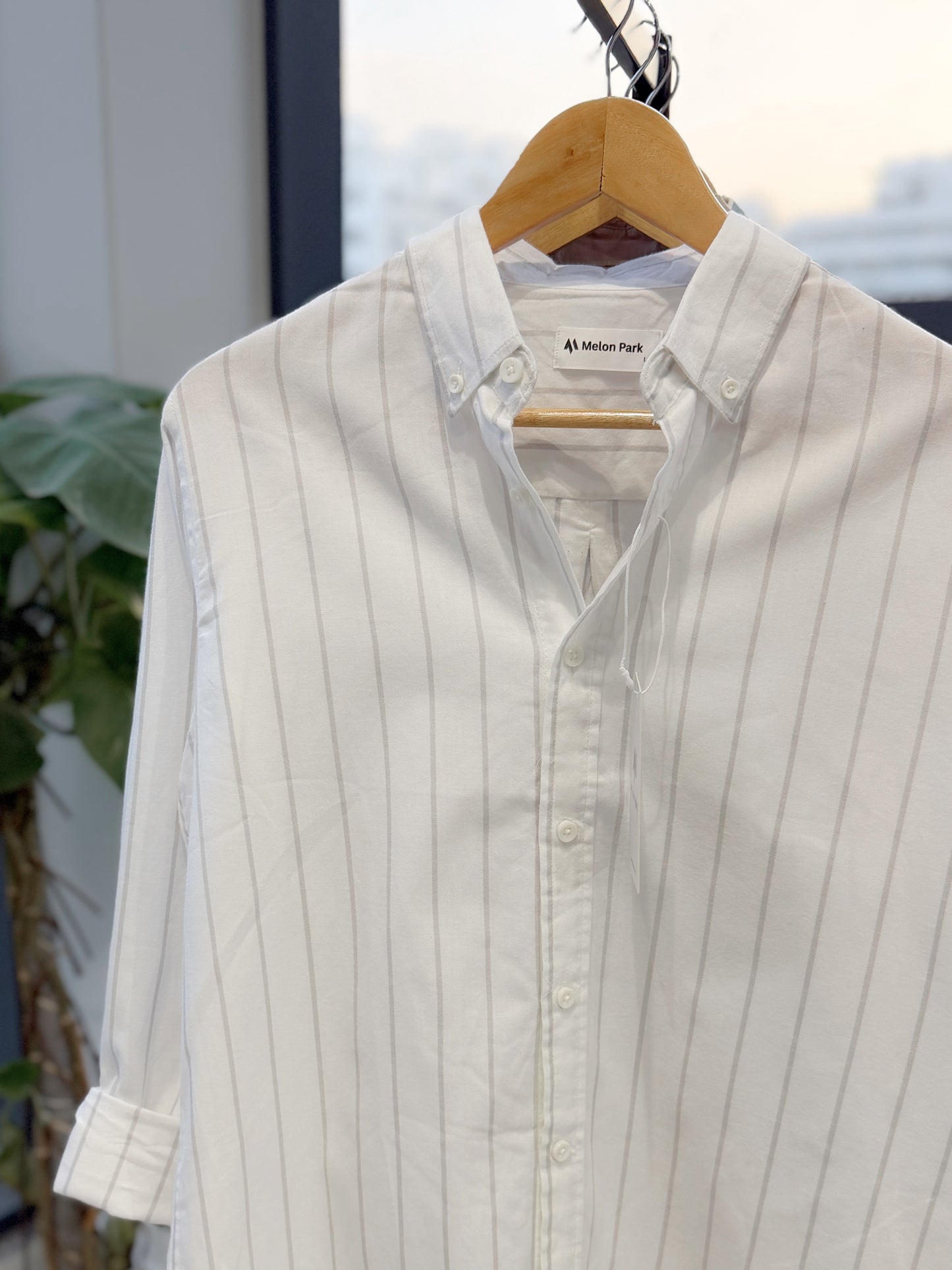 Gentle stripe shirt - Ghost stripe