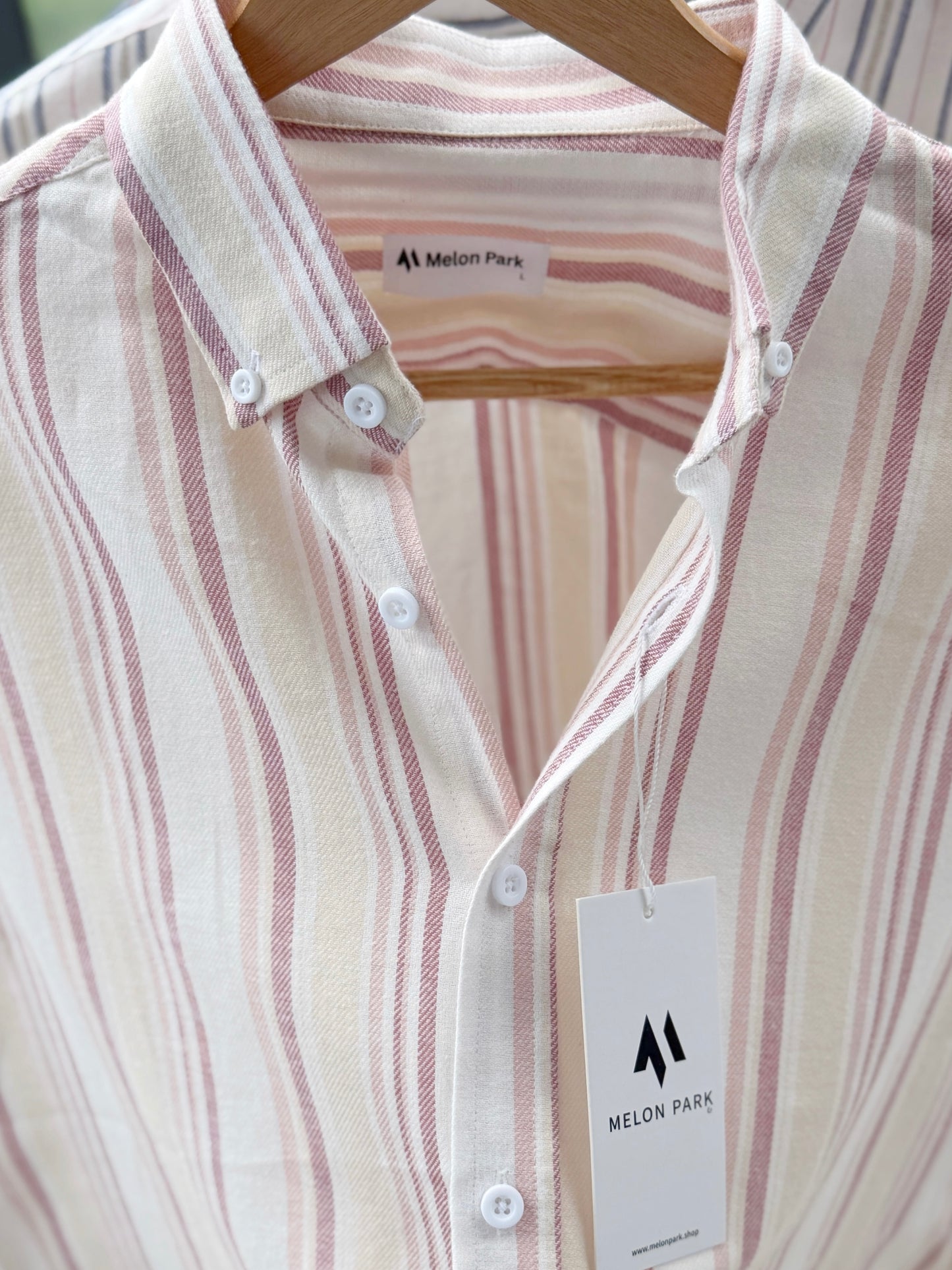 Gentle stripe shirt - Tuscan Sunset