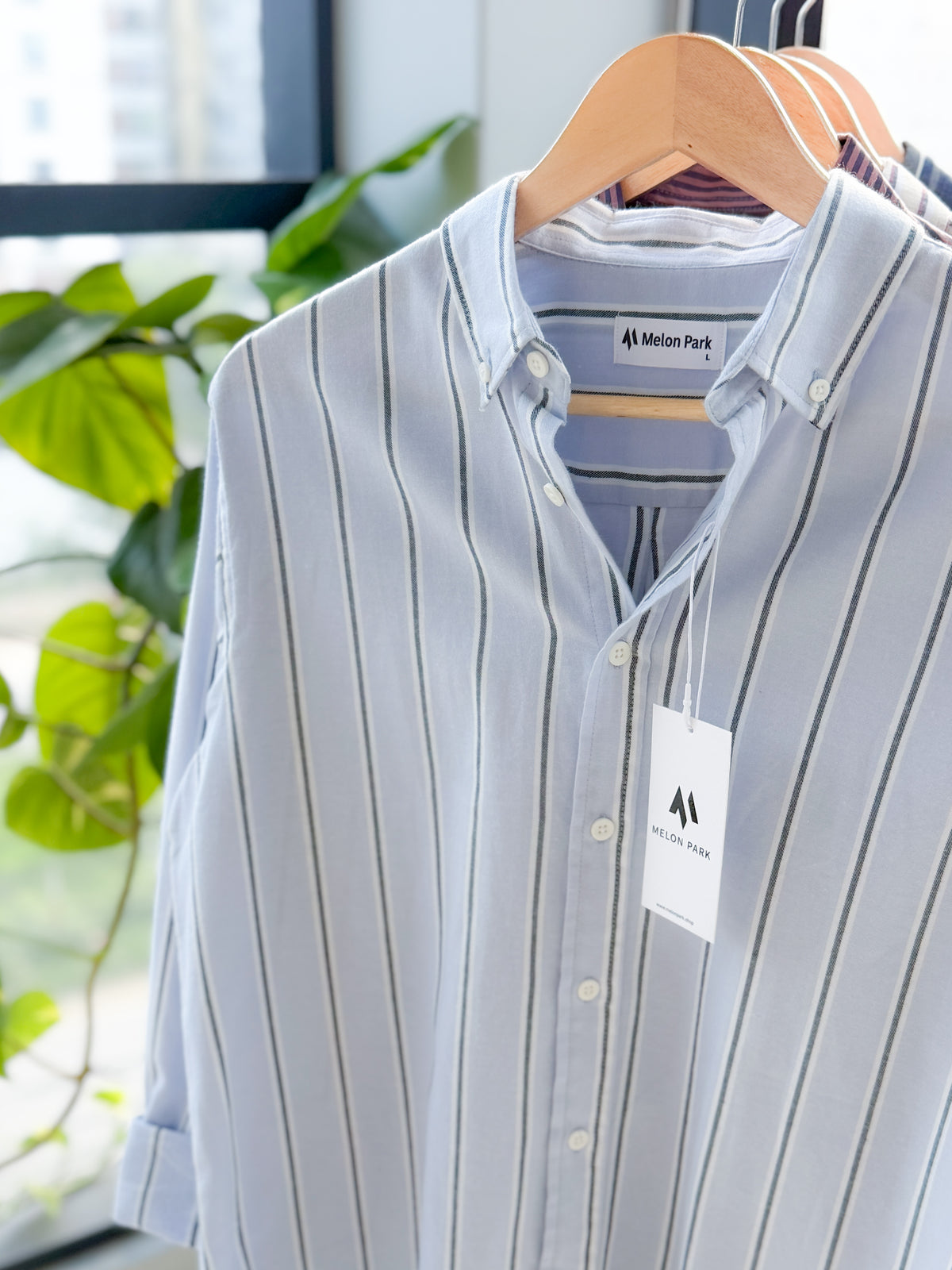 Gentle stripe shirt - Glacier stripe