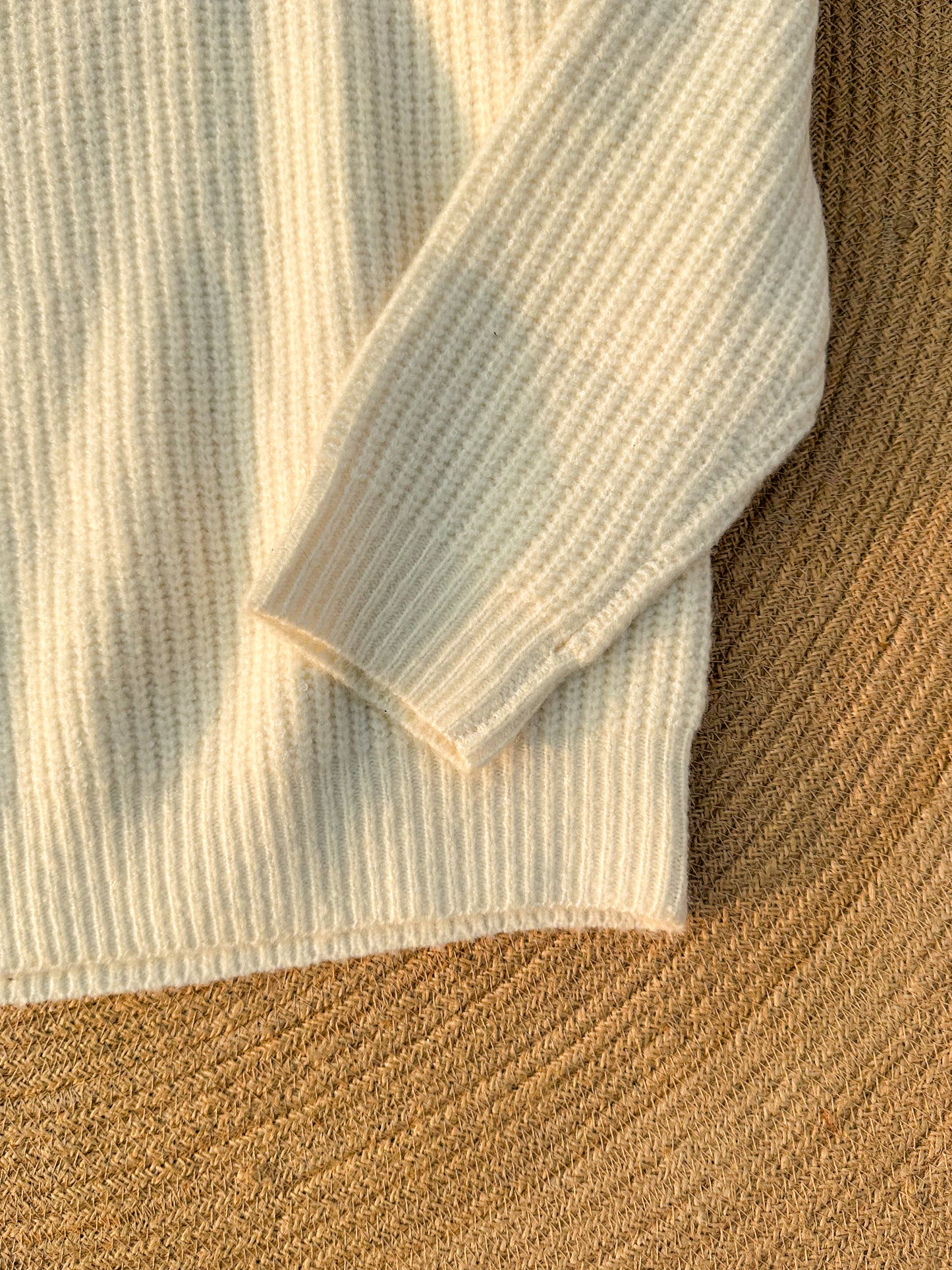Cozy knitted Sweater - Soft Off white
