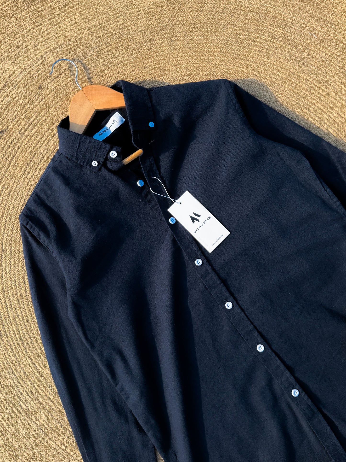 Signature Remi cotton shirt - Dark Navy Blue