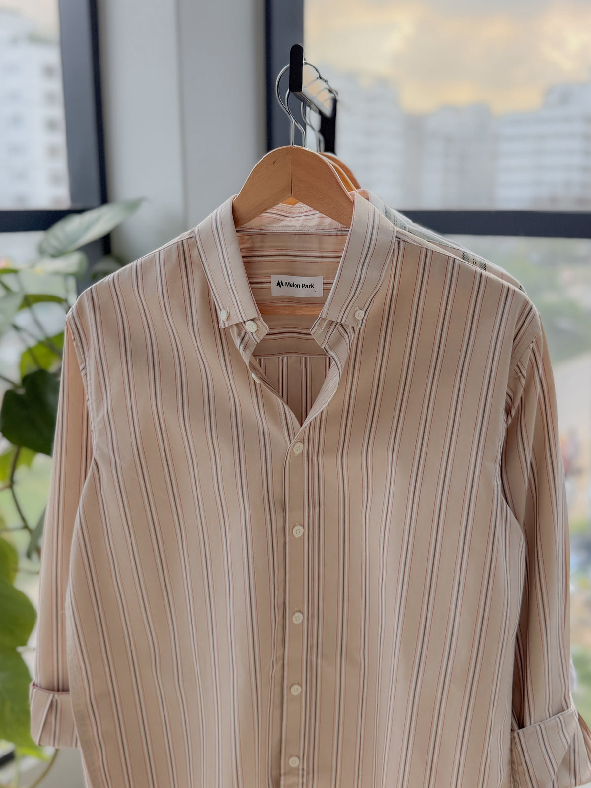 Gentle stripe shirt - Desert Birch