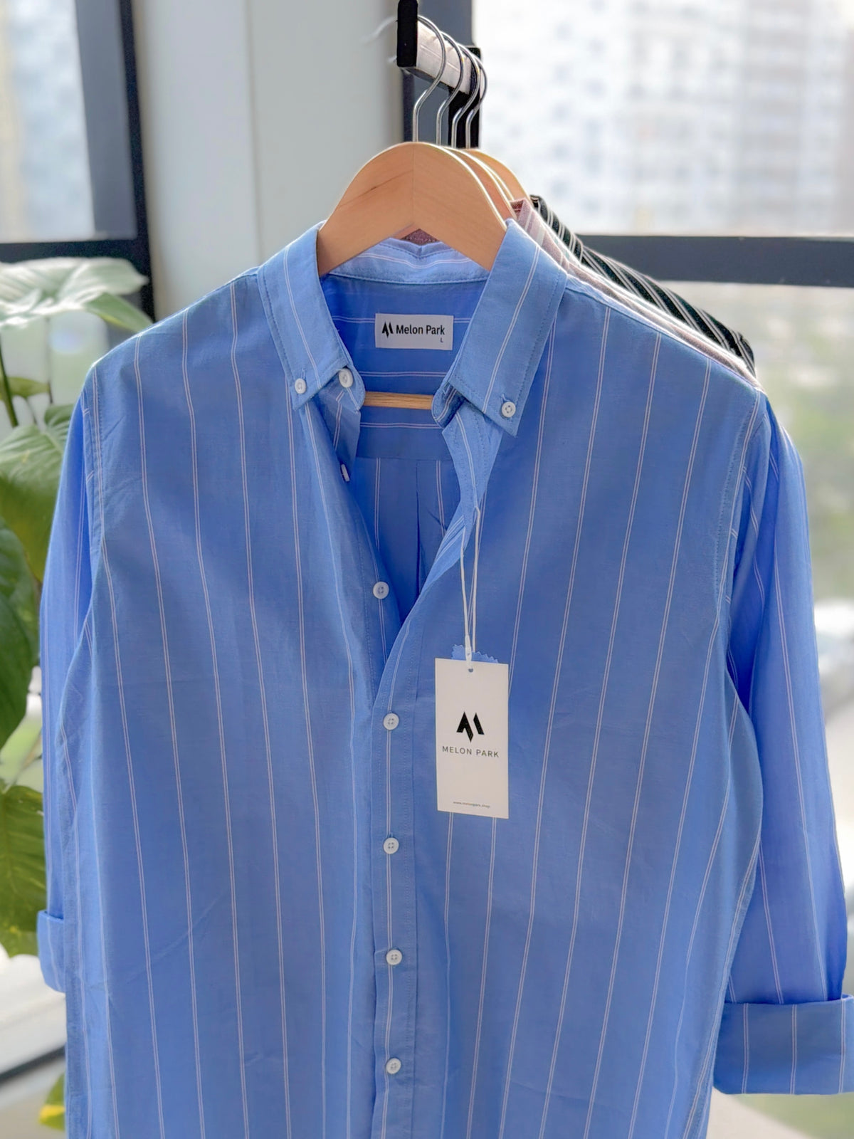 Gentle stripe shirt - Royal Slate