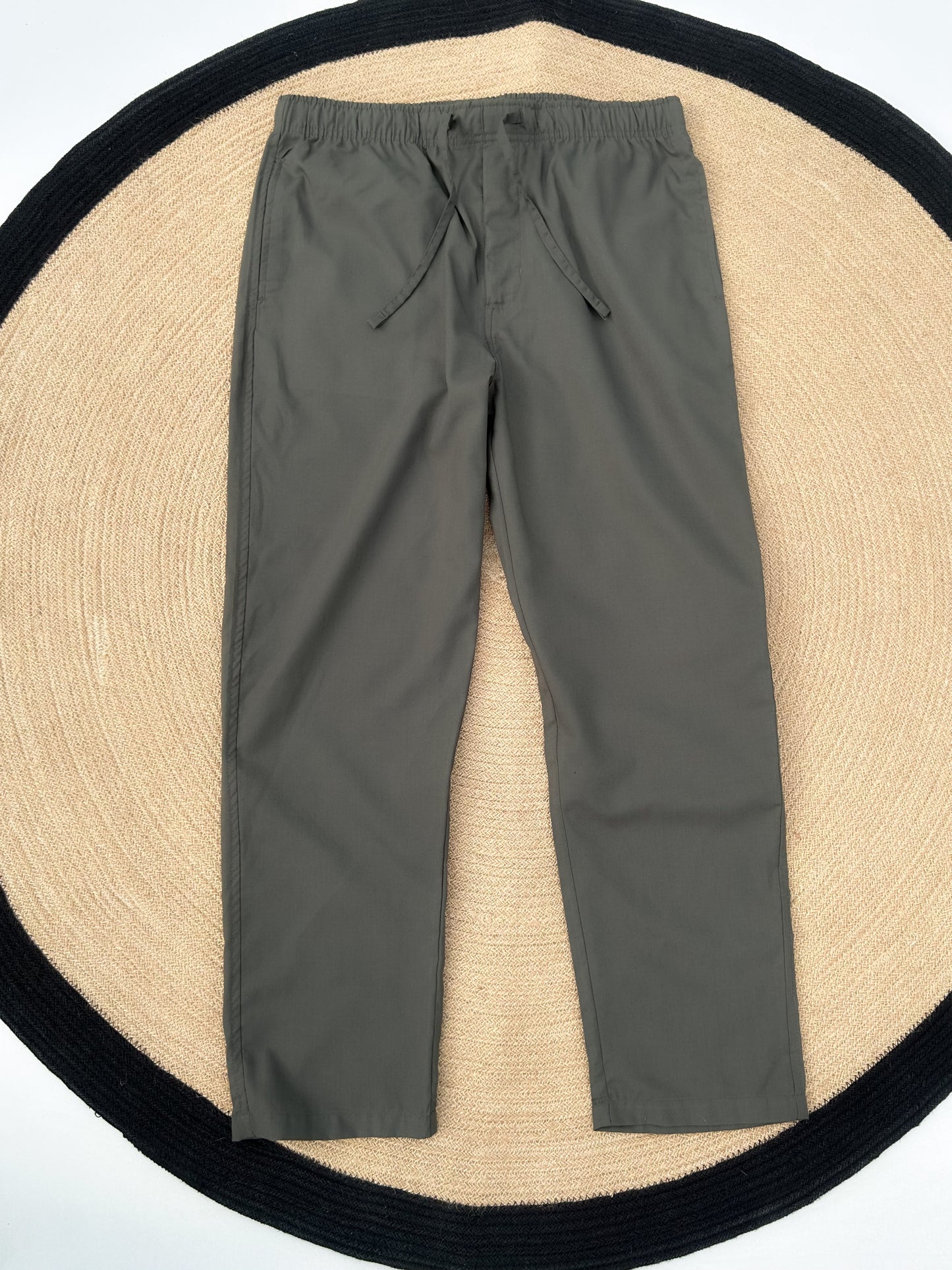 Remi Cotton Trouser - Dark Olive