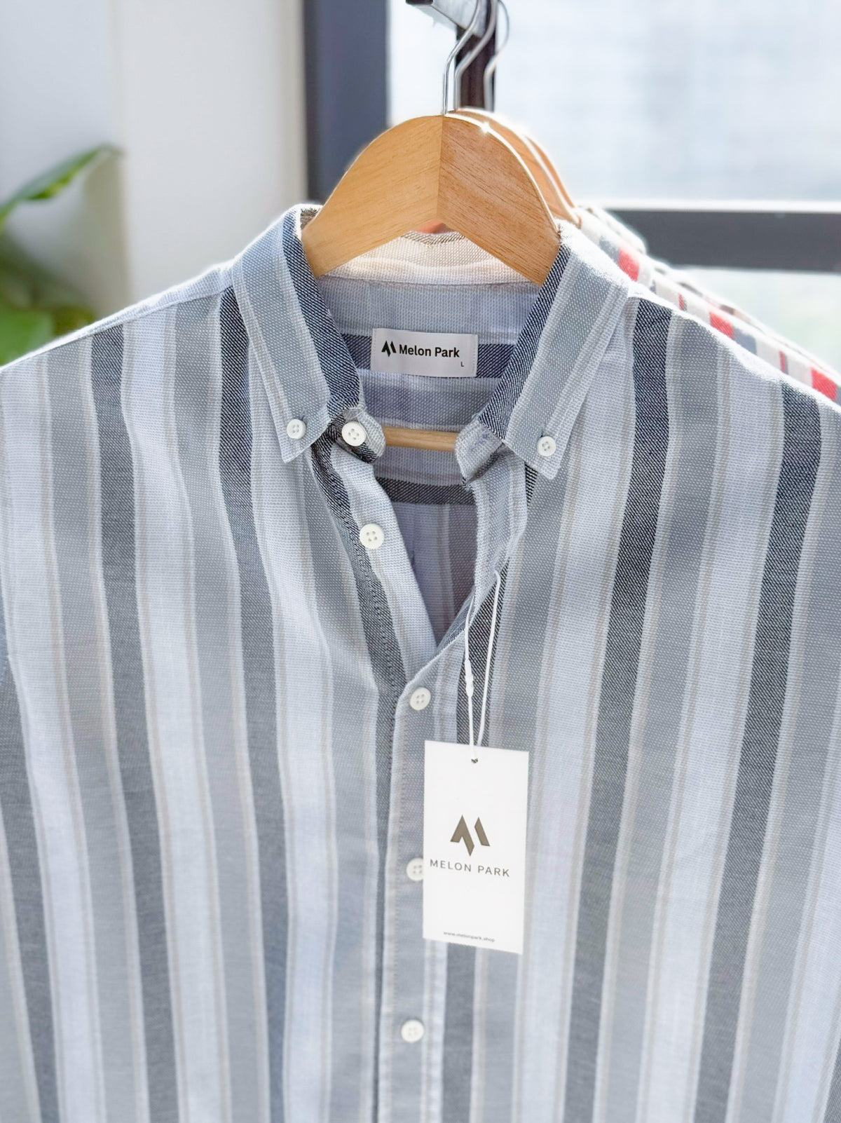 Gentle stripe shirt - Nordic Sky
