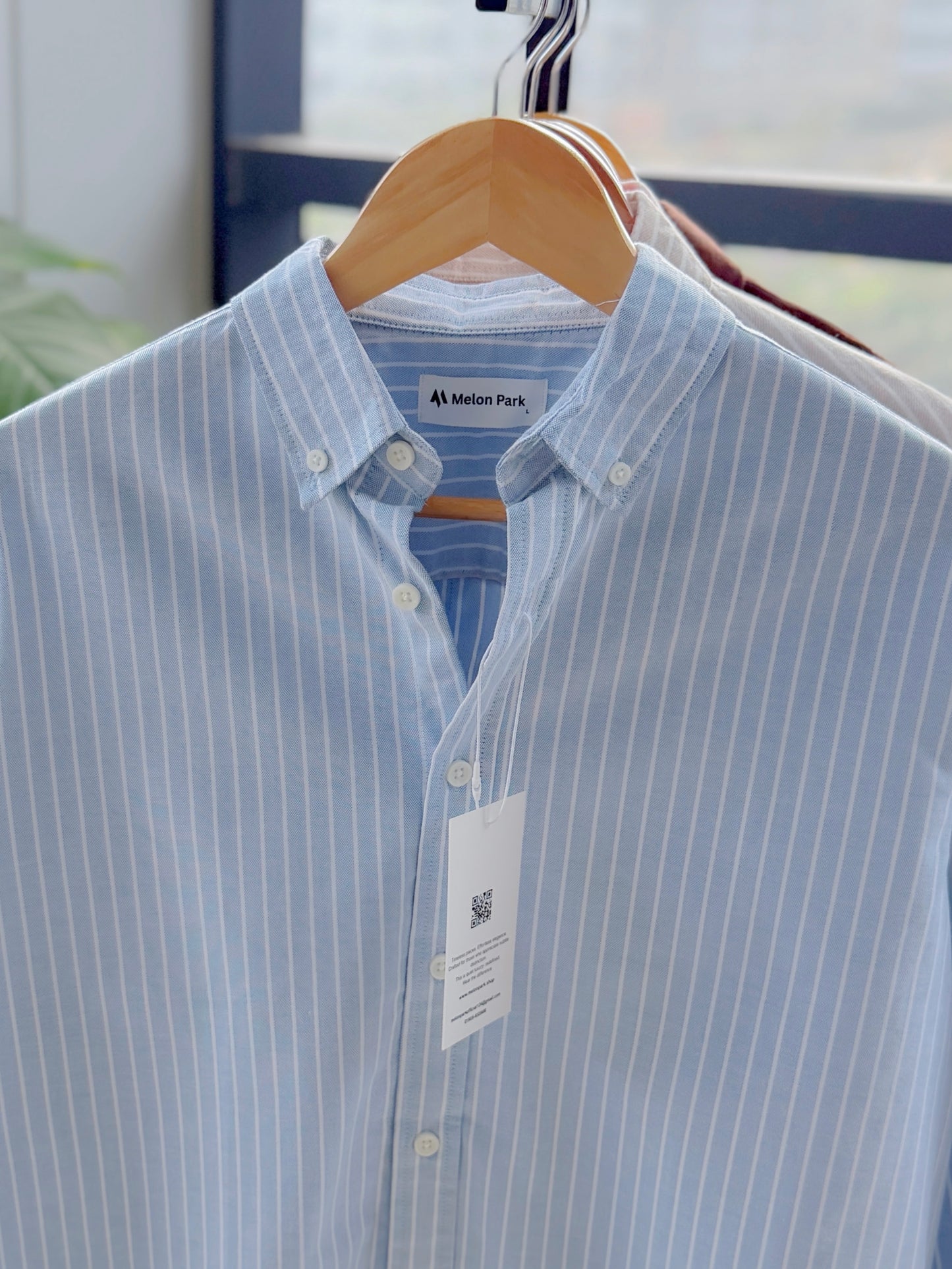 Gentle stripe shirt - Icy Blue