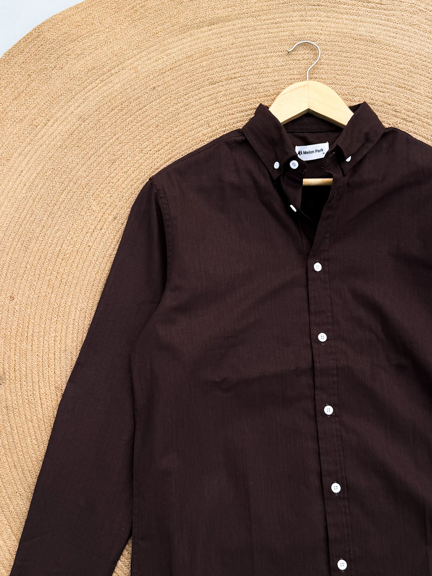 Signature Remi cotton shirt - Dark Chocolate