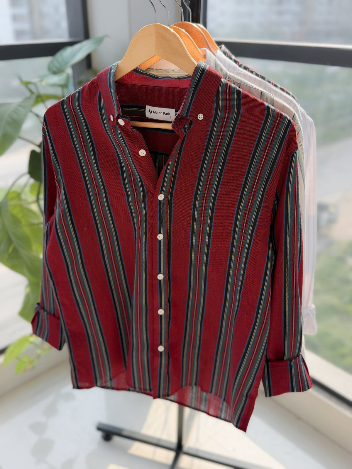 Gentle stripe shirt - Wildberry Bark