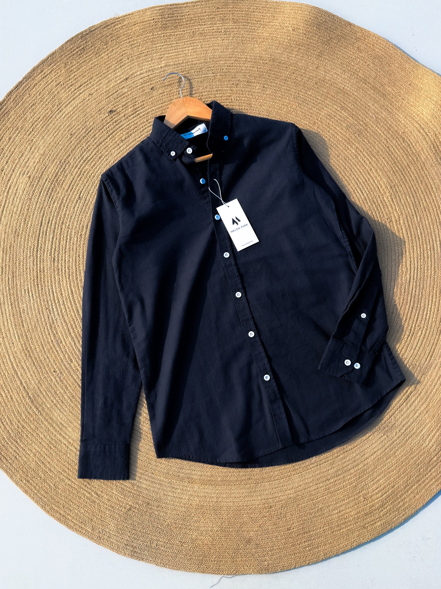 Signature Remi cotton shirt - Dark Navy Blue