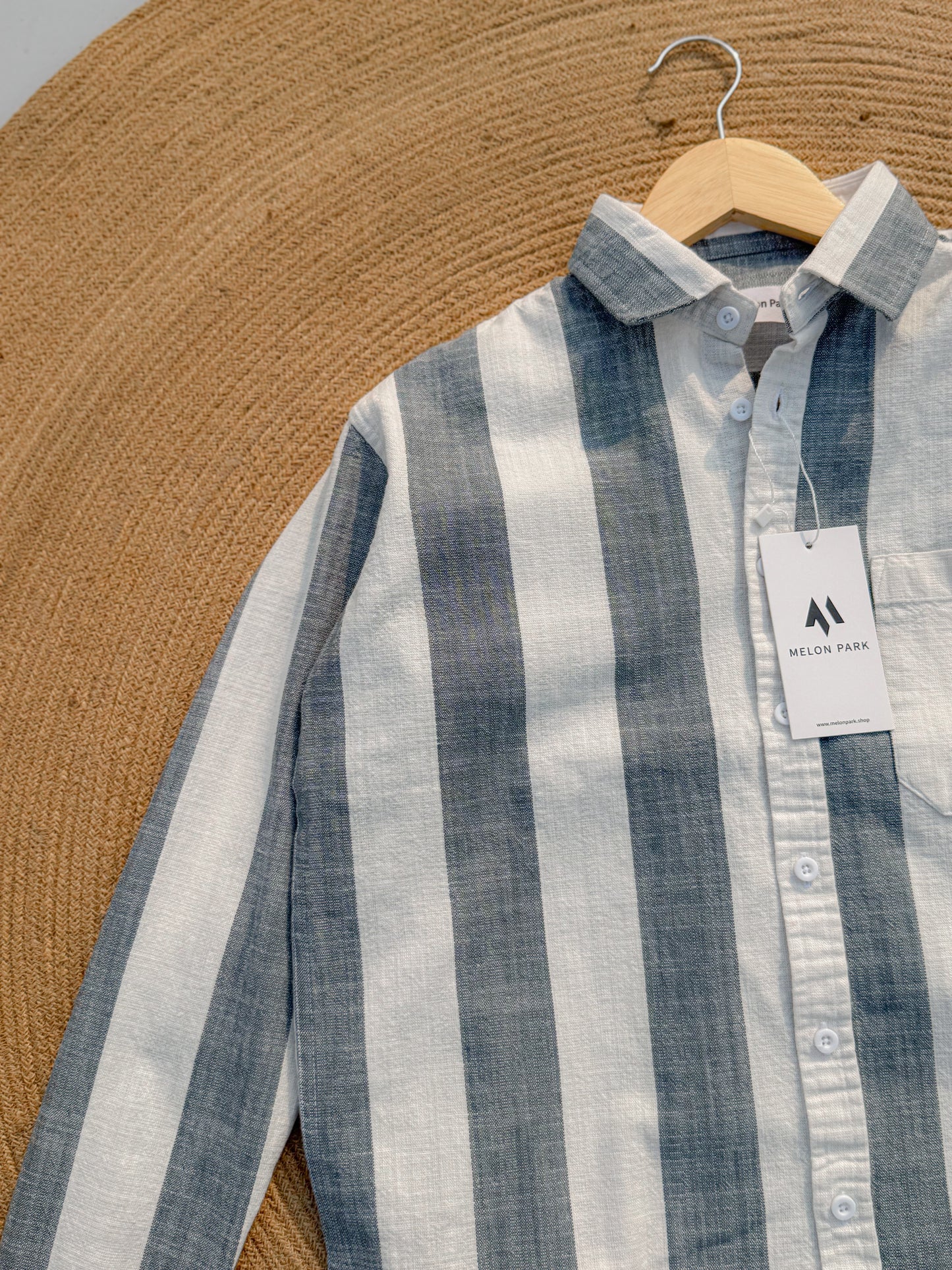 Crafted full sleeve shirt - Coastal Slate