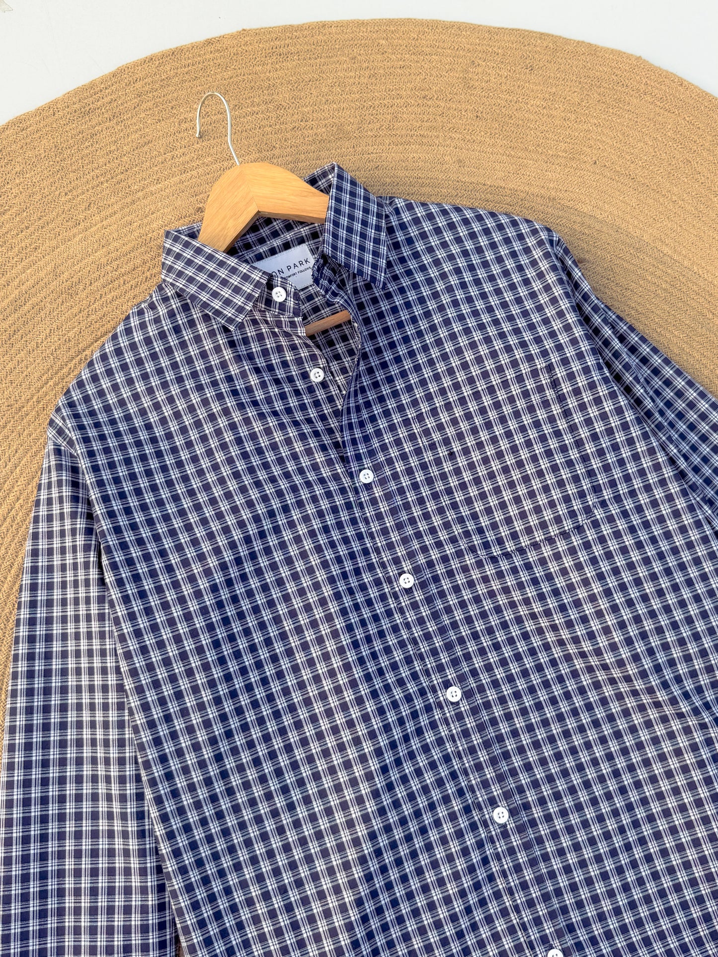 Gentle Check shirt - Gentleman’s Navy