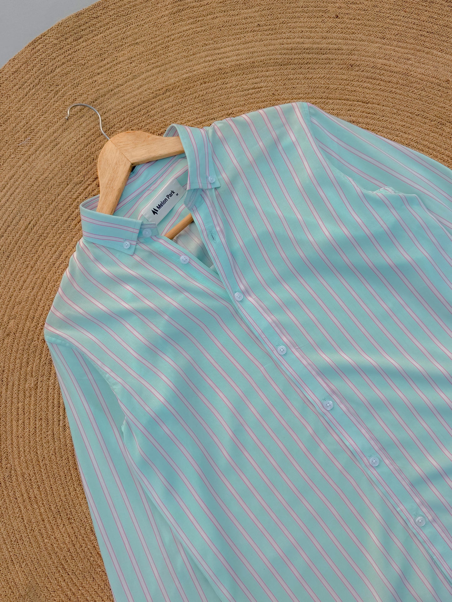 Old Money full sleeve shirt - Seafoam