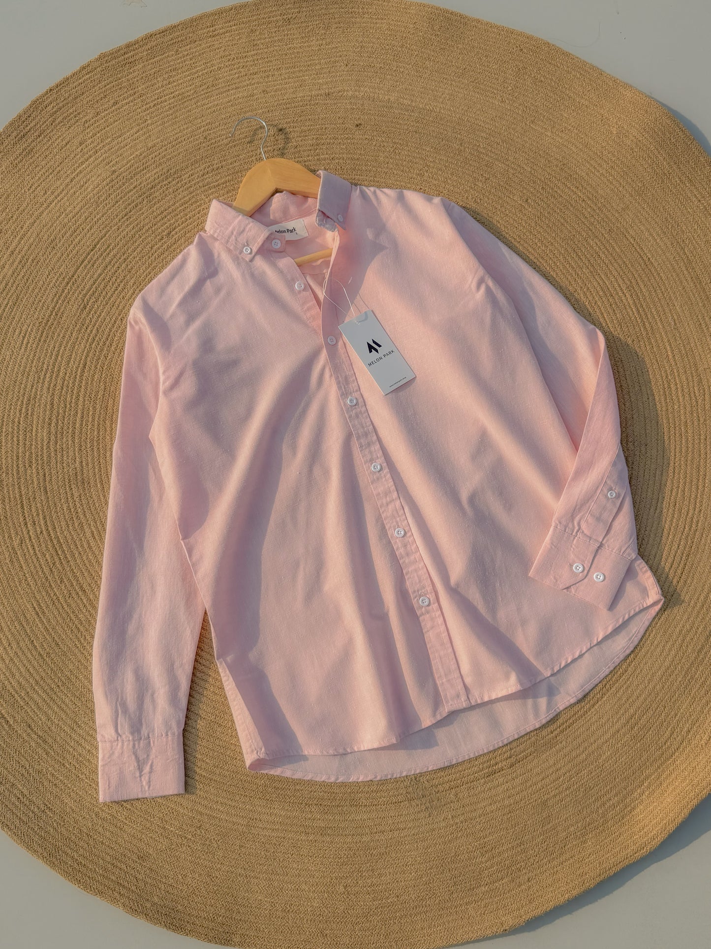 Signature Remi cotton shirt - Baby Pink