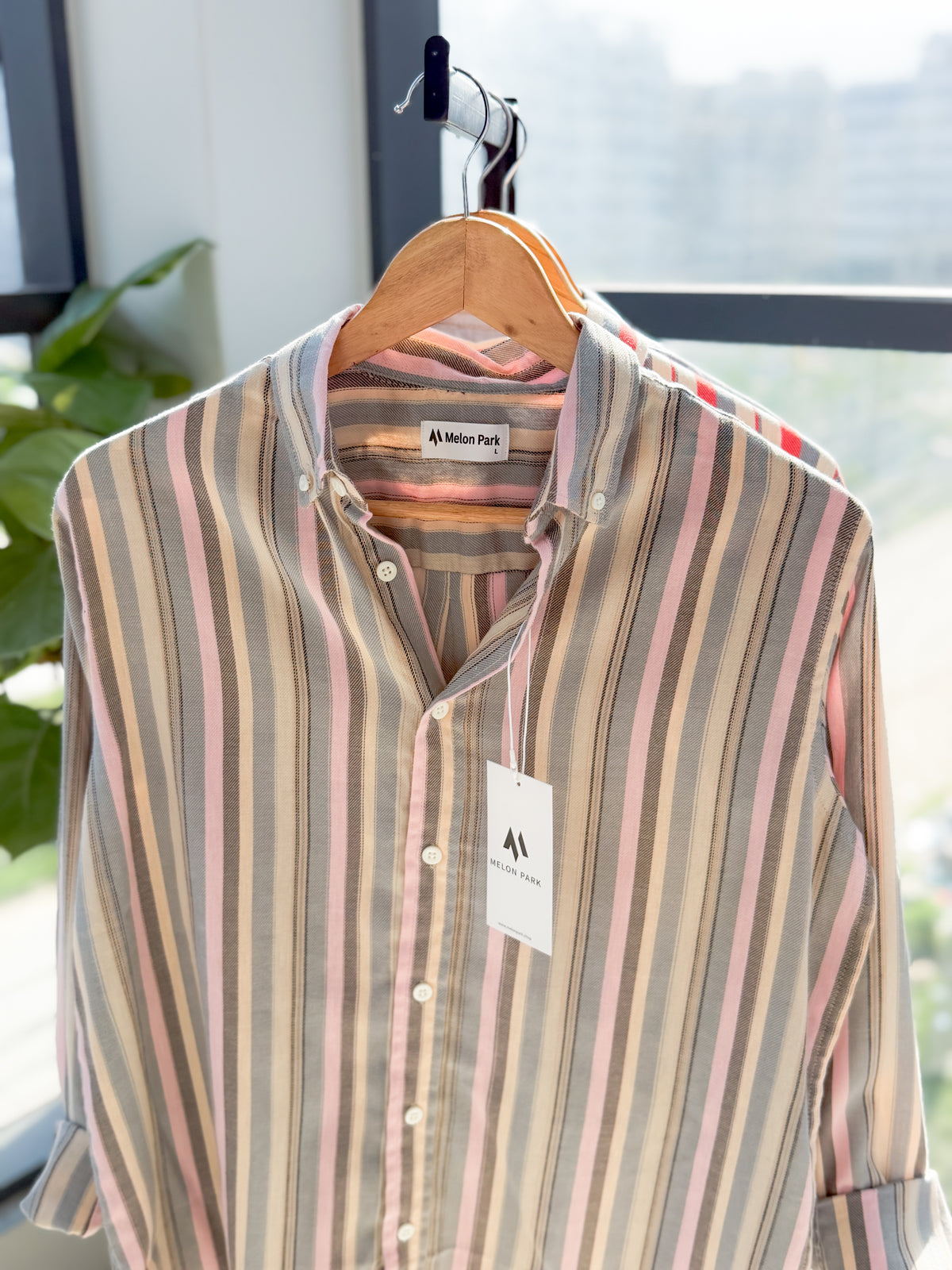 Gentle stripe shirt - Muted Horizon