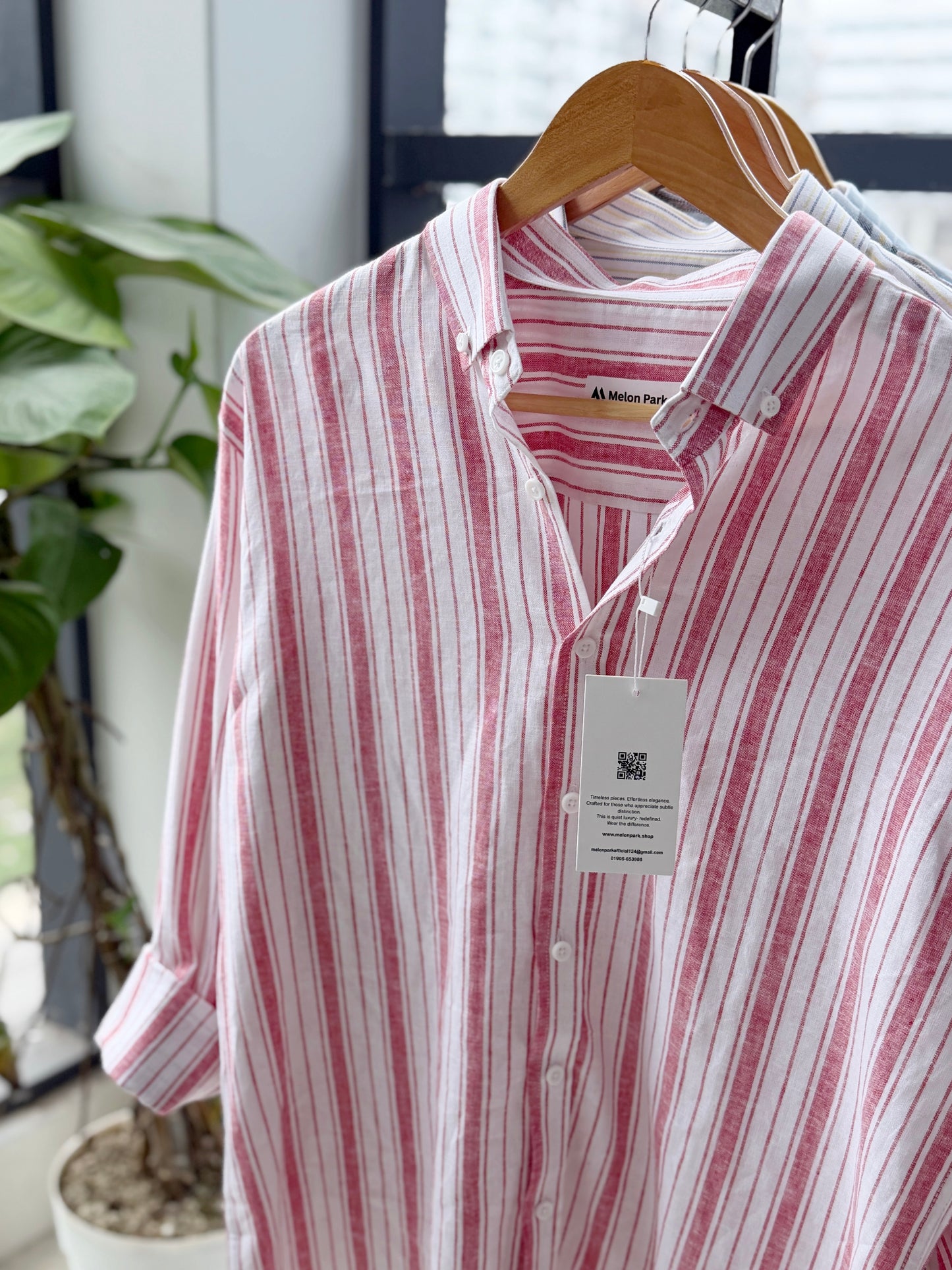 Gentle stripe shirt - Cherry stripe