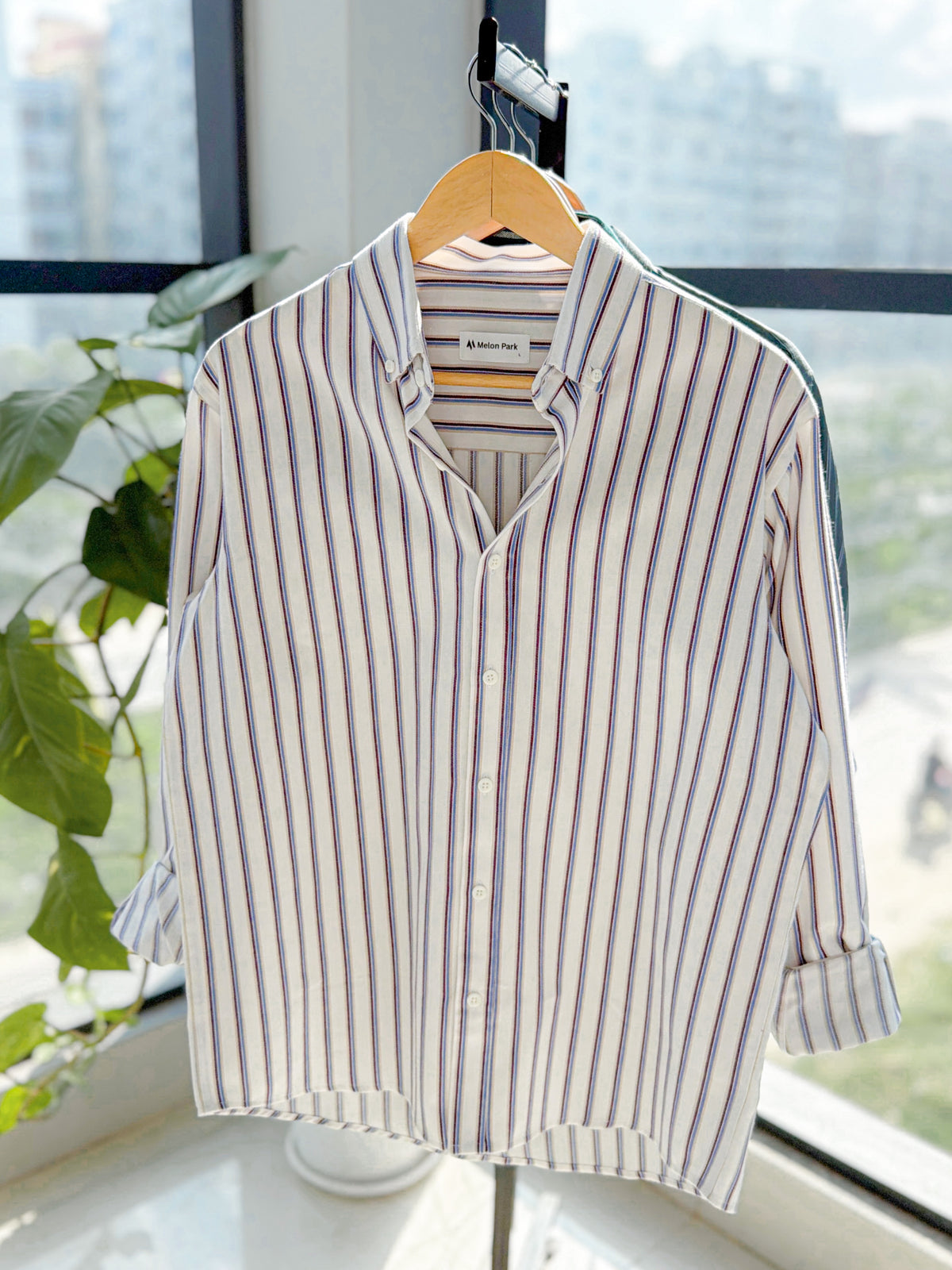 Gentle stripe shirt - Rust Regatta