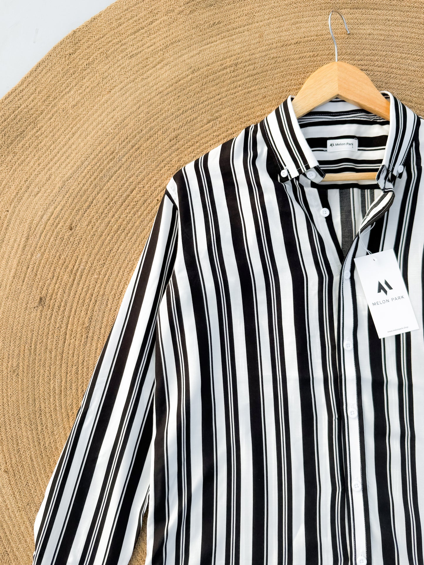 Drip full sleeve shirt - White Noir