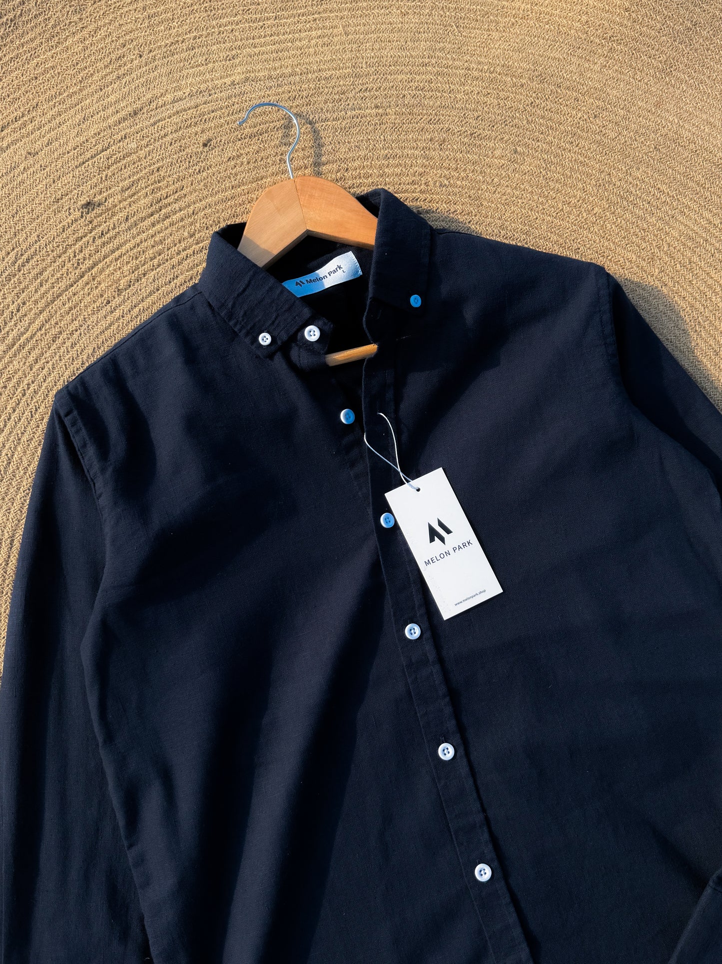 Signature Remi cotton shirt - Dark Navy Blue