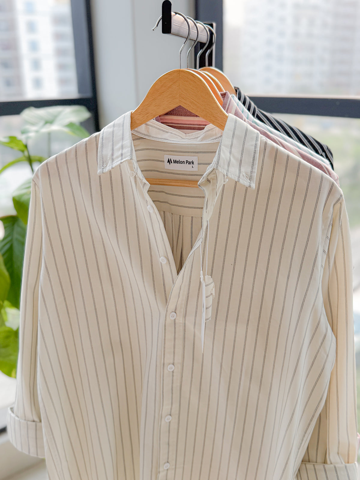 Gentle stripe shirt - Sandline Off white