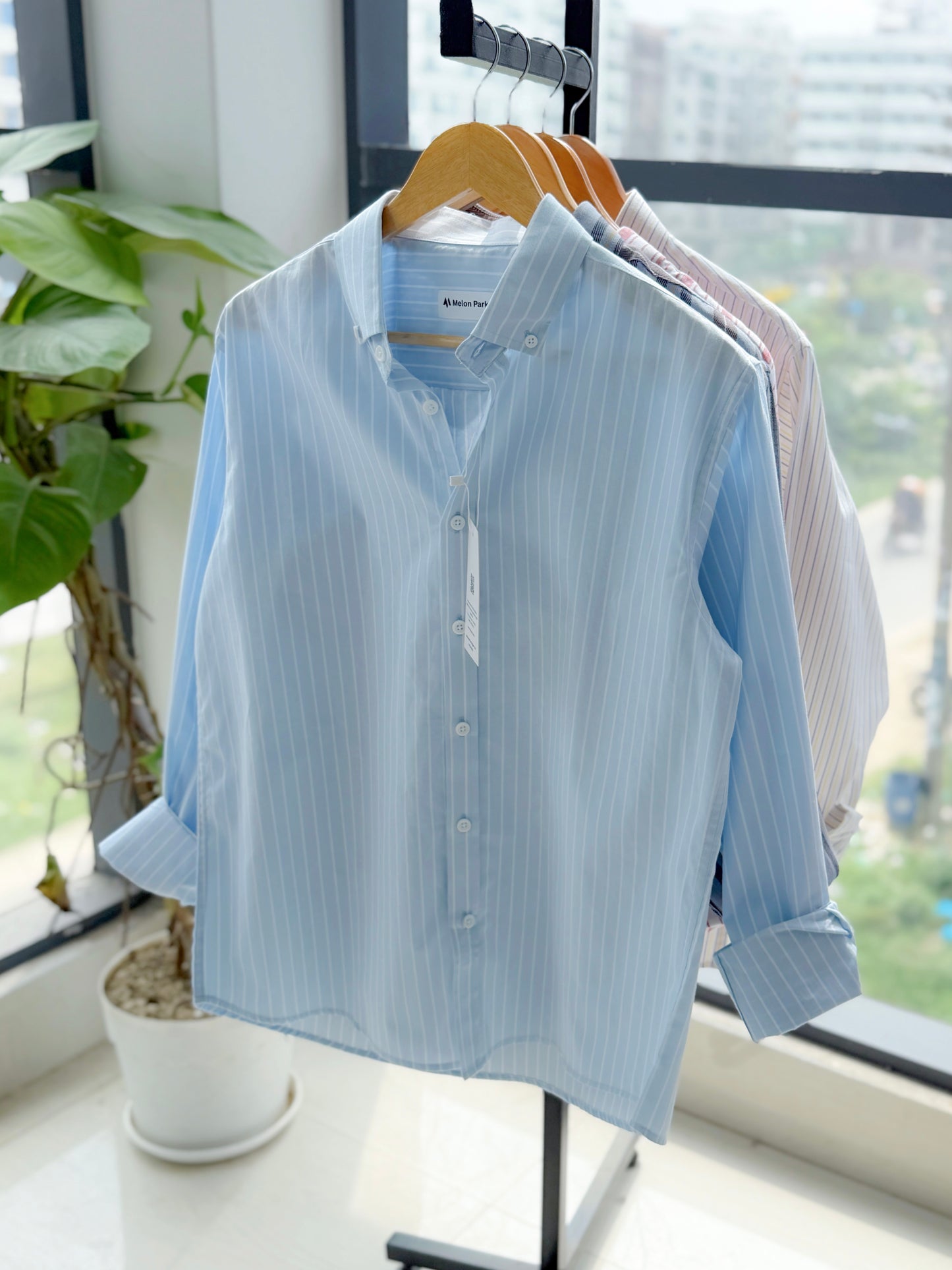 Gentle stripe shirt - Light Icy Blue