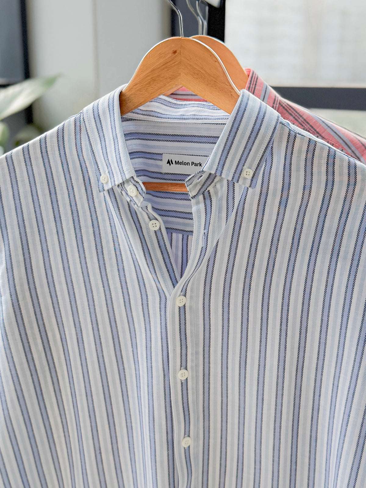 Gentle stripe shirt - Blue Baltic