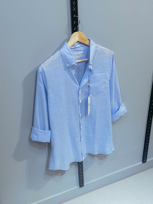 Linen Full sleeve Shirt- Soft Sky Blue