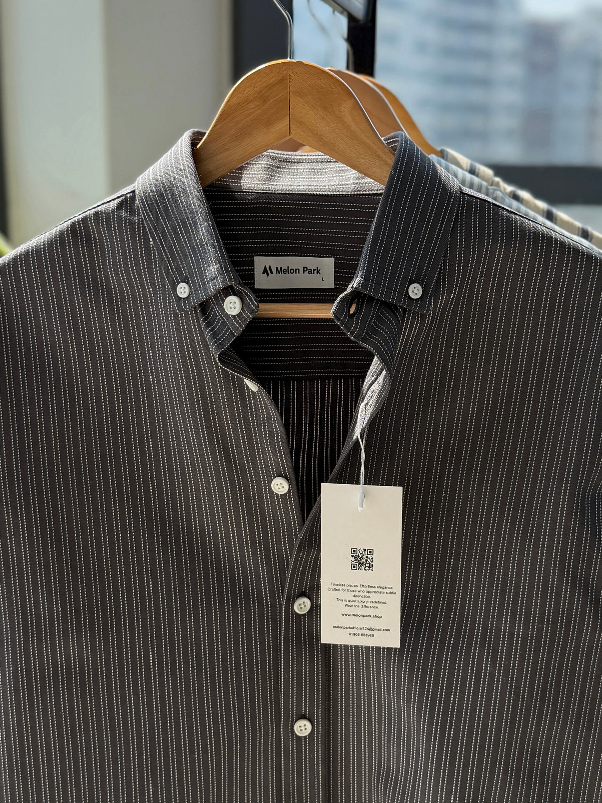 Cotton classic shirt - Slate Grey