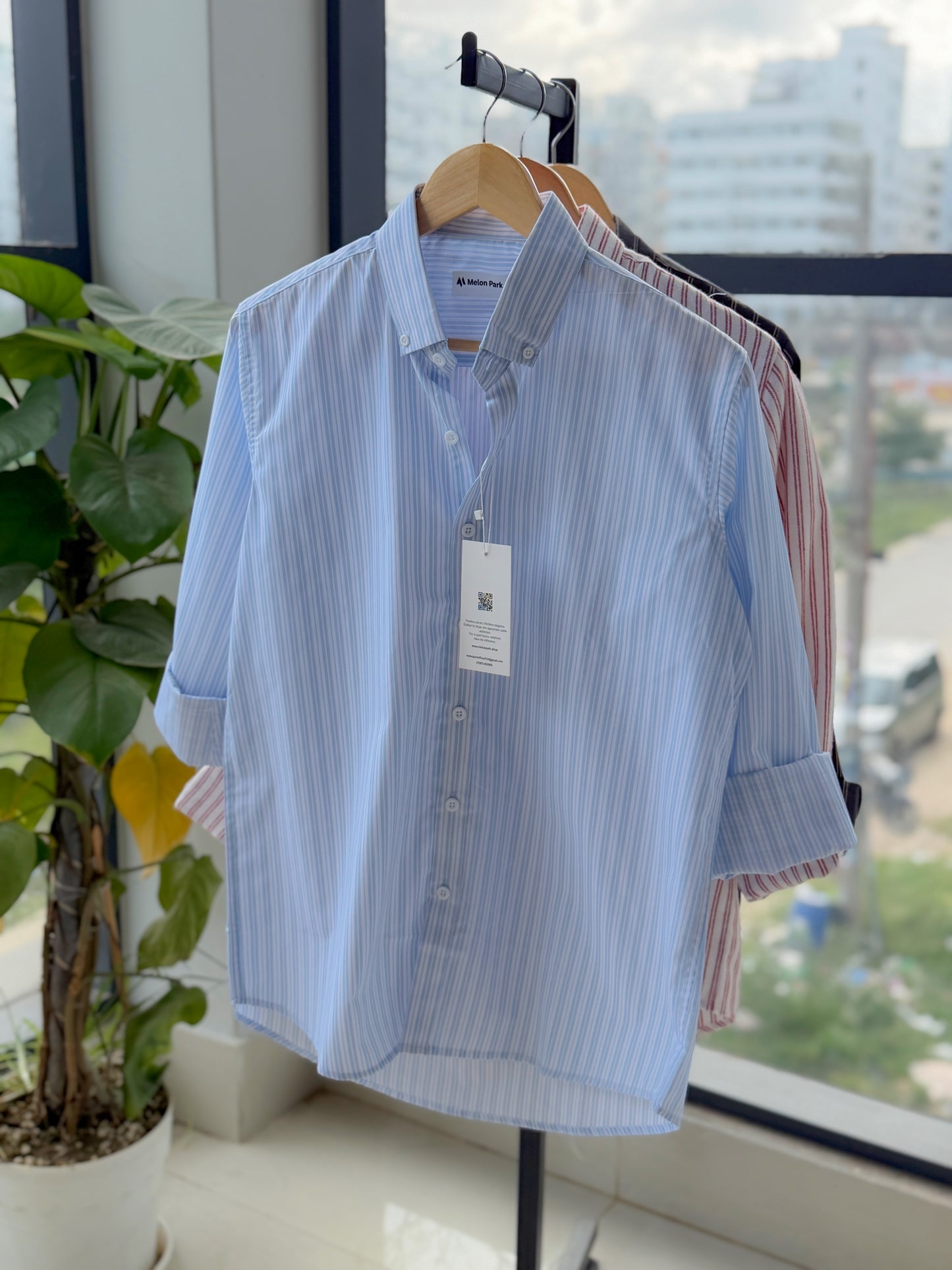 Gentle stripe shirt - Seabreeze