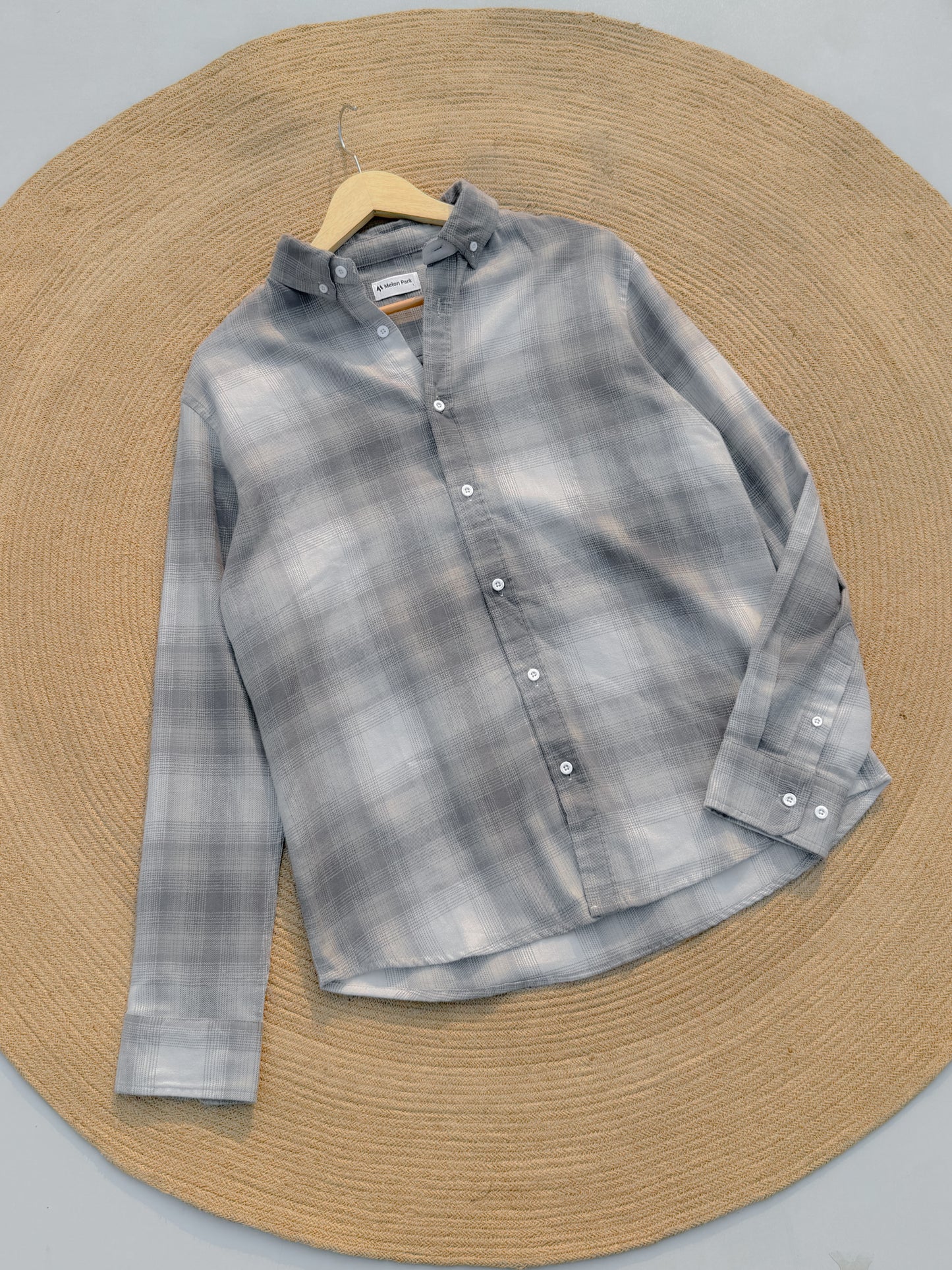Gentle Check shirt - Ash Shadow