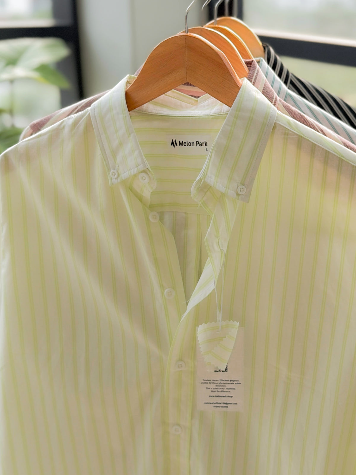 Gentle stripe shirt - Pale Lemon