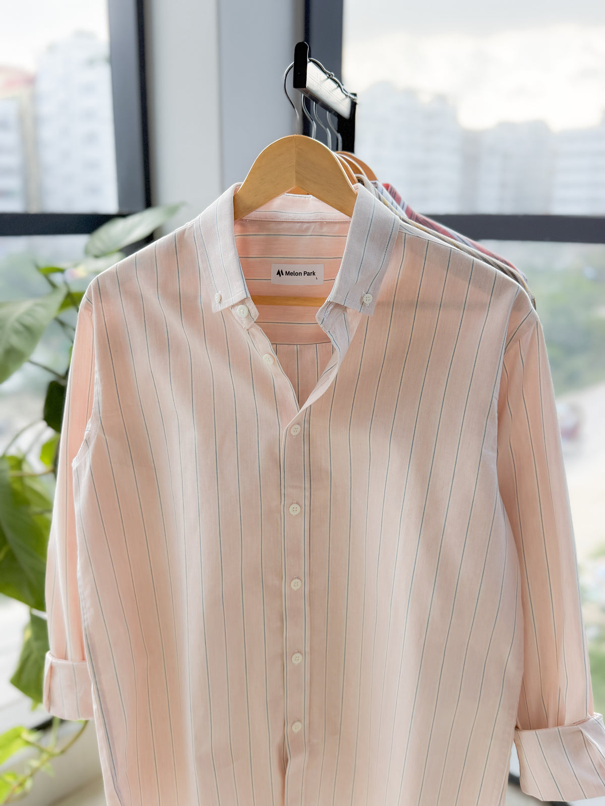 Gentle stripe shirt - Afternoon crisp
