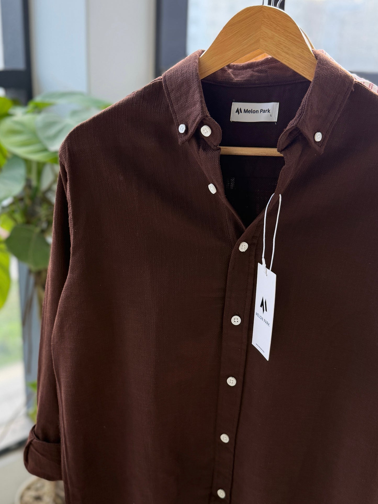 Cotton classic shirt - Cedar Chocolate