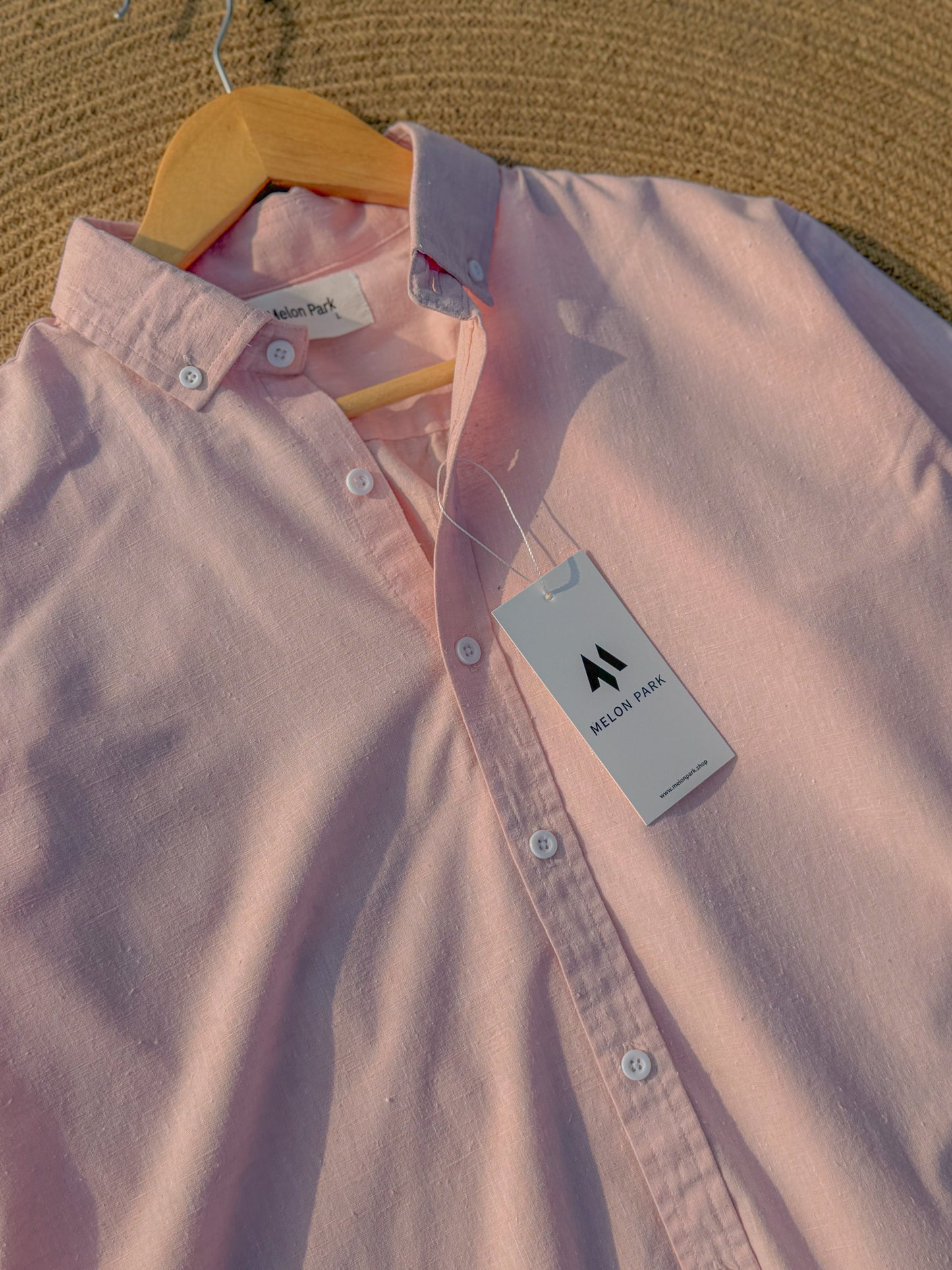 Signature Remi cotton shirt - Baby Pink