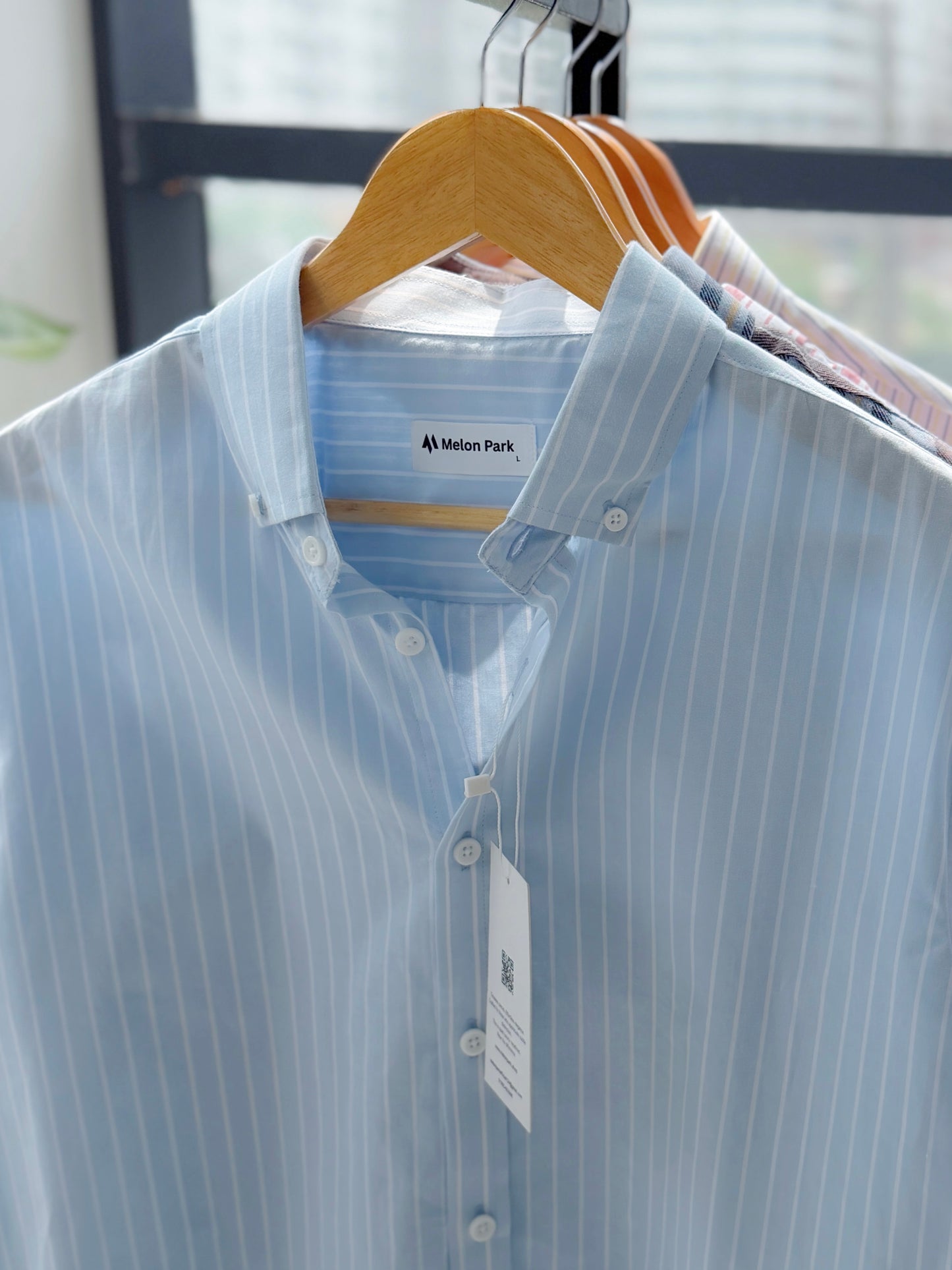 Gentle stripe shirt - Light Icy Blue