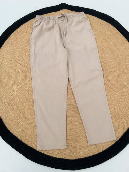 Remi Cotton Trouser - Beige