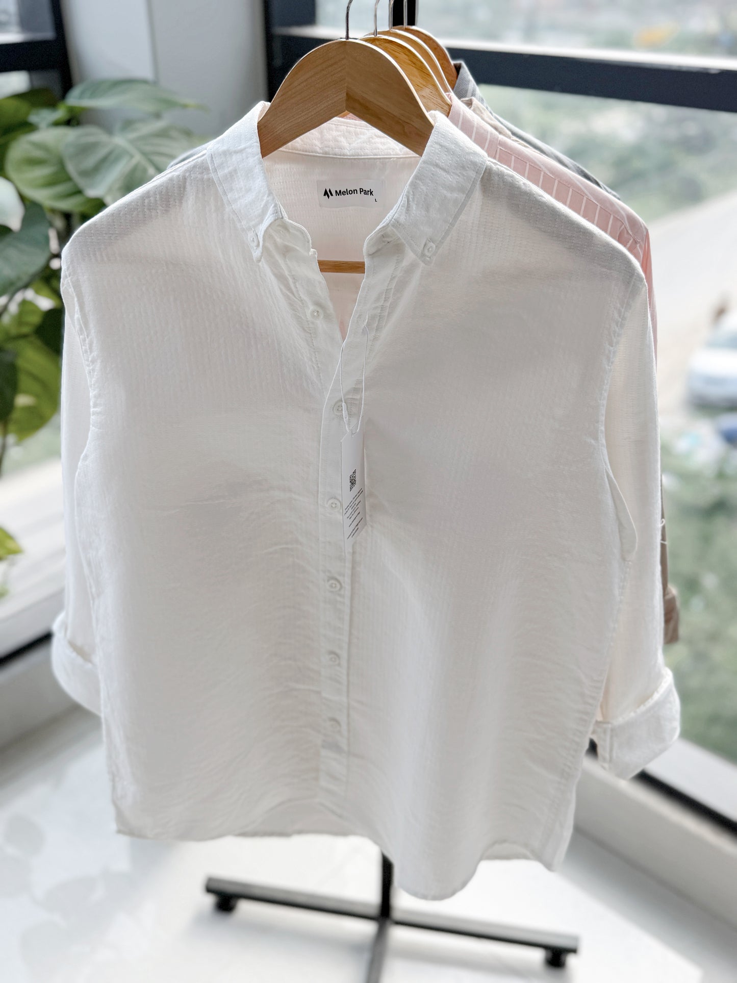 Cotton classic shirt - Frost White