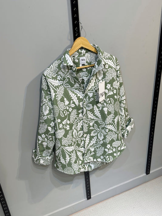 Rich Full Sleeve - Floral Olive