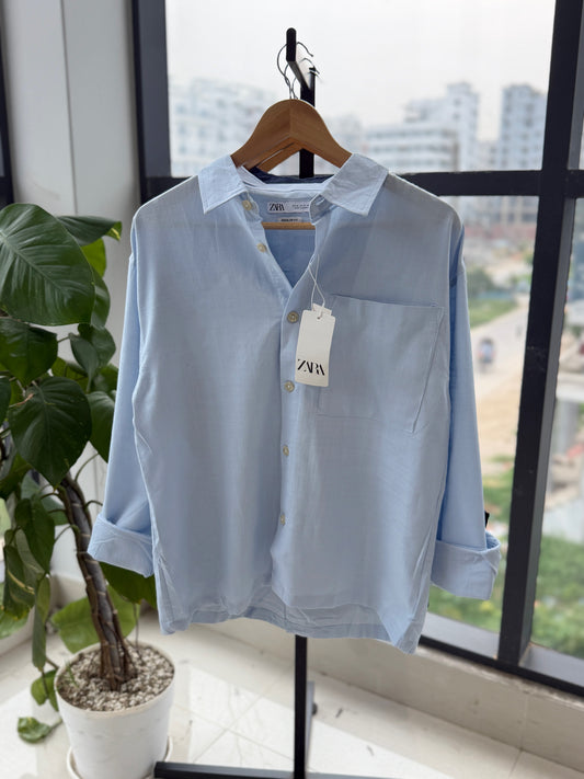 Oversized Baggy shirt - Sky Blue