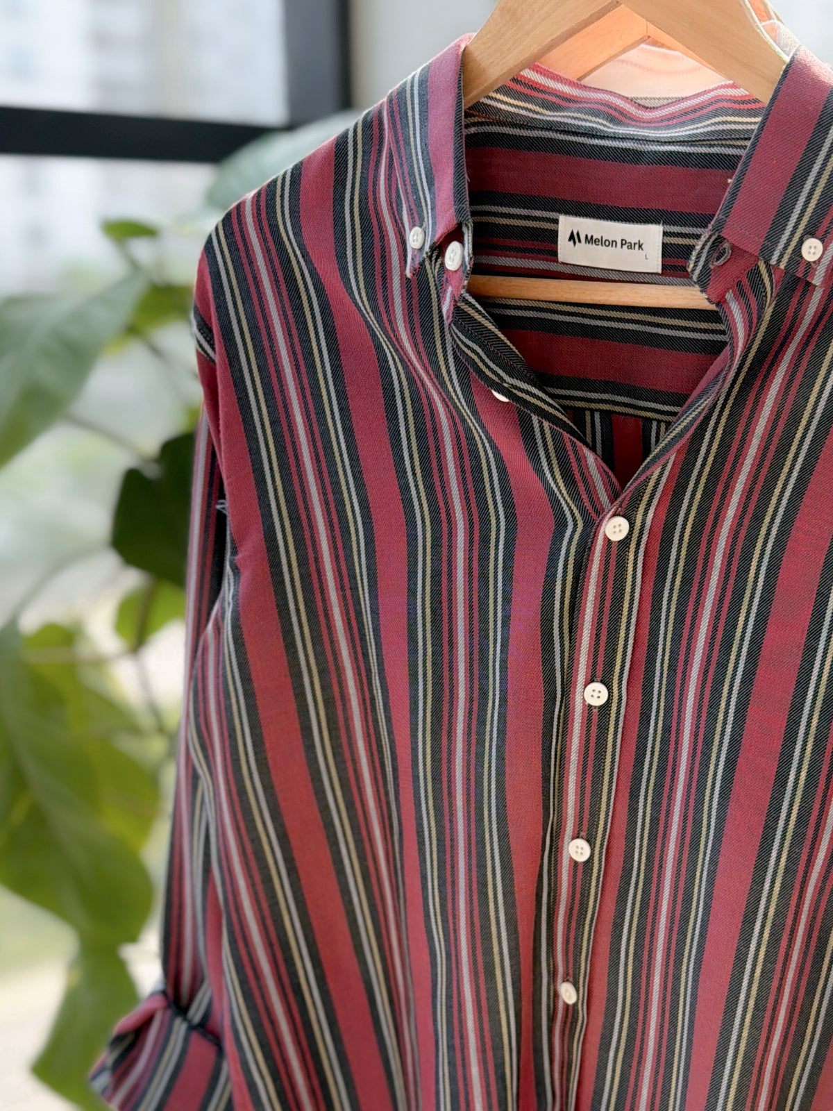 Gentle stripe shirt - Mulberry Mist