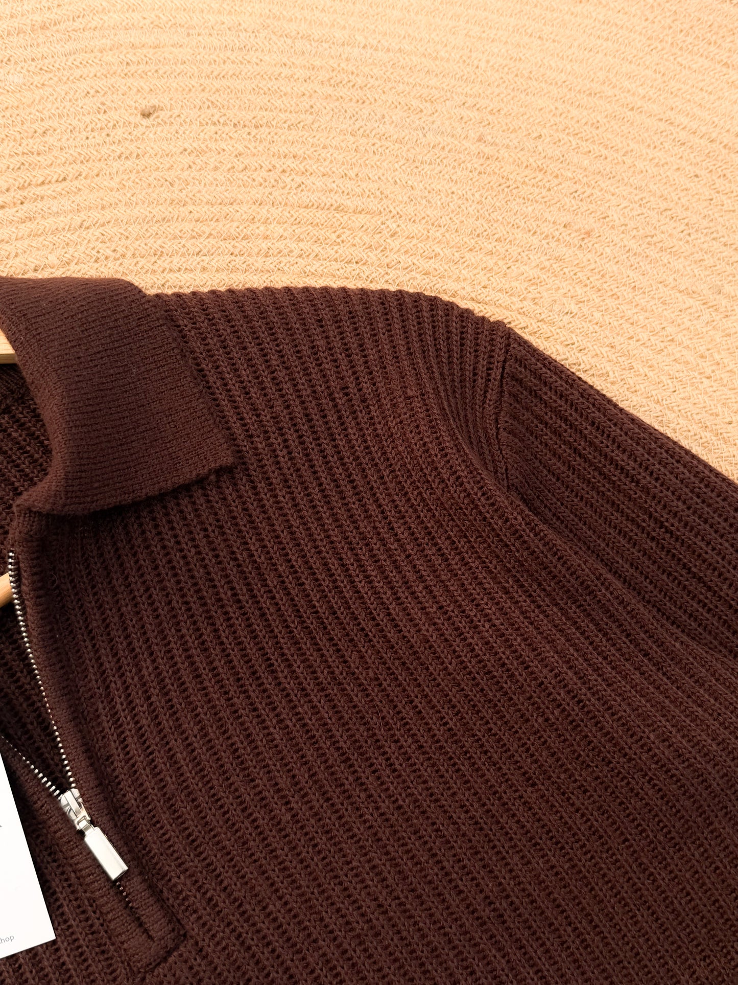 Rich Sweater Polo - Chocolate