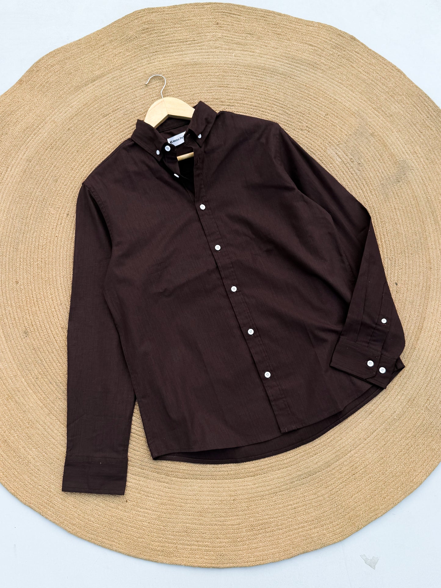 Signature Remi cotton shirt - Dark Chocolate