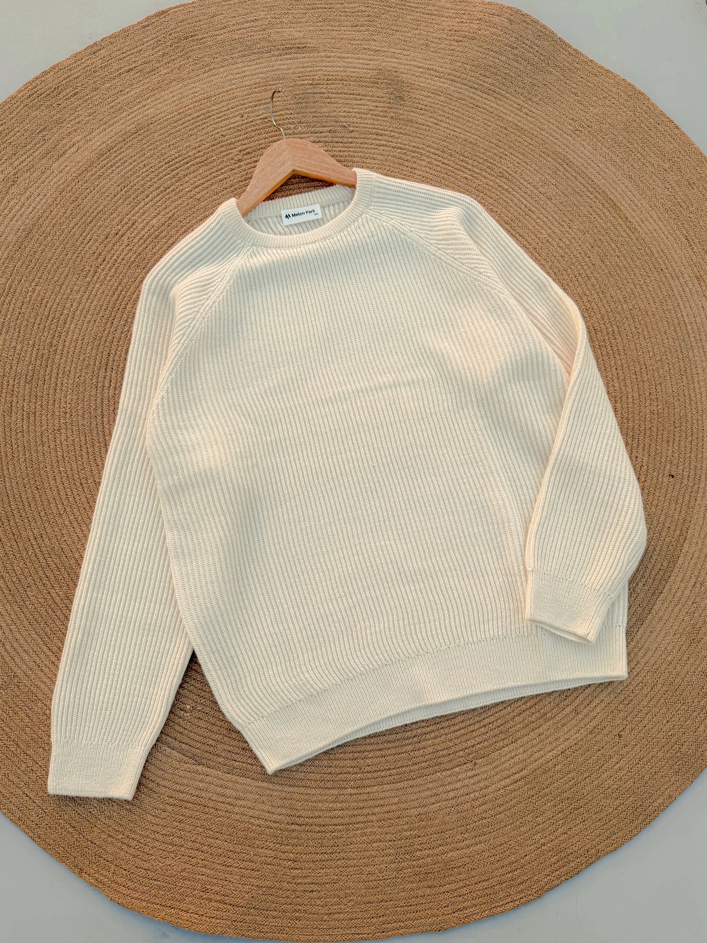 Knitted Signature Sweatshirt - Off white