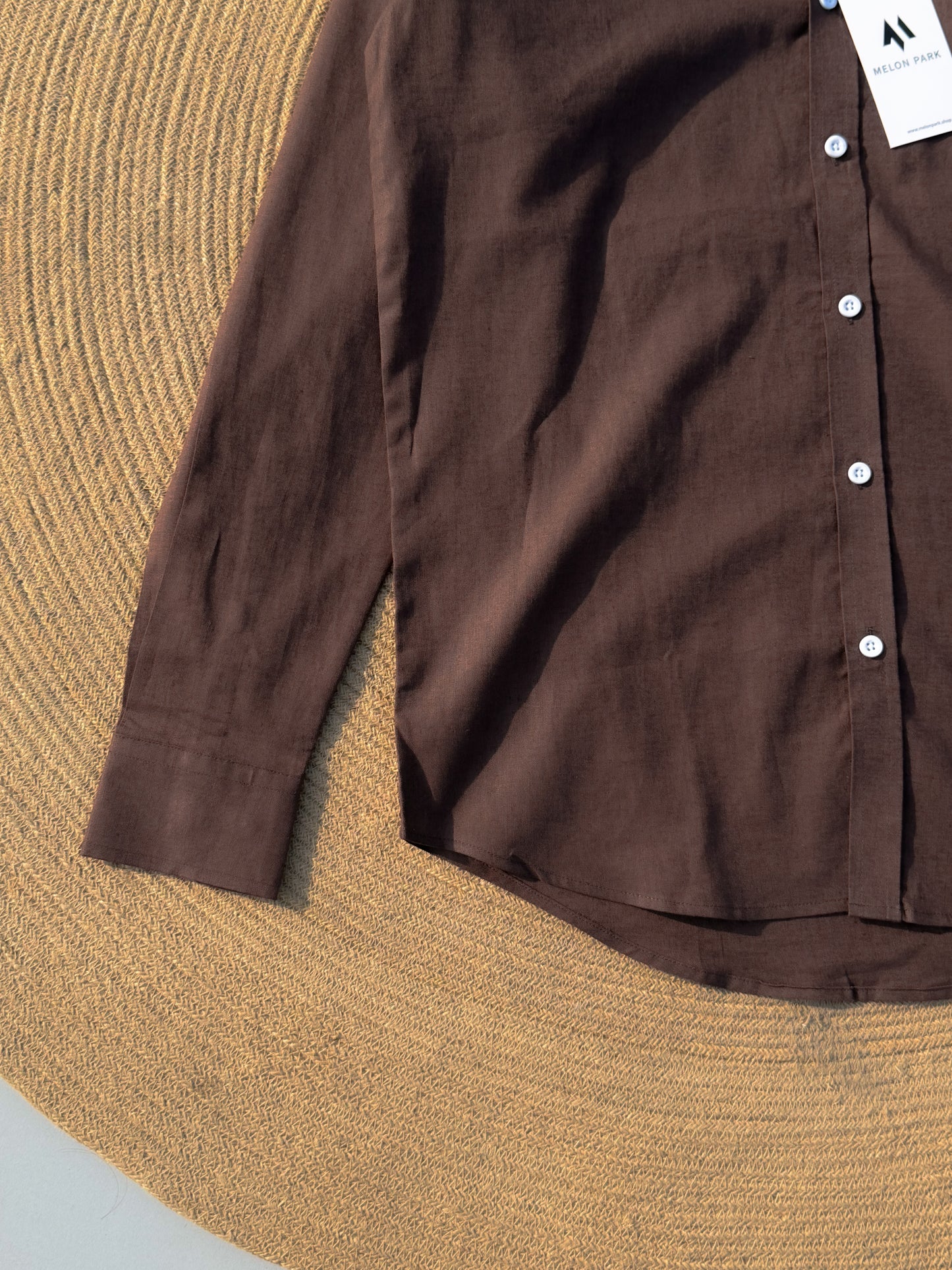 Signature Remi cotton shirt - Chocolate