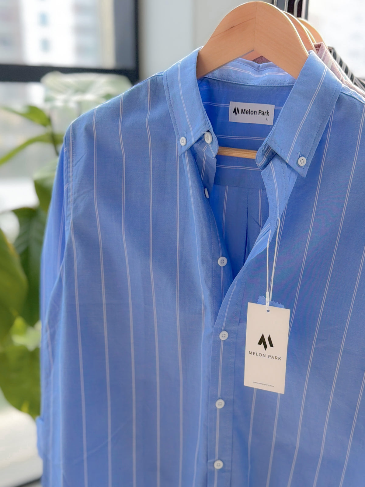 Gentle stripe shirt - Royal Slate