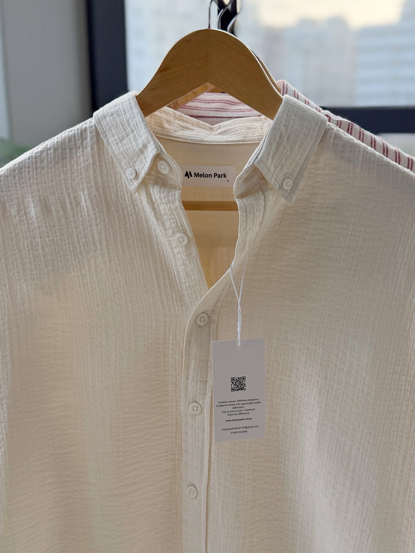 Cotton classic shirt - Cloud Off white