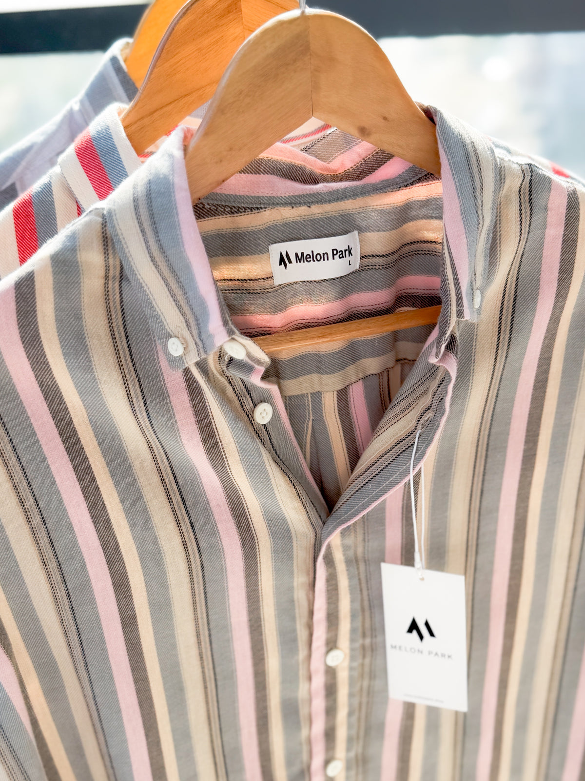 Gentle stripe shirt - Muted Horizon