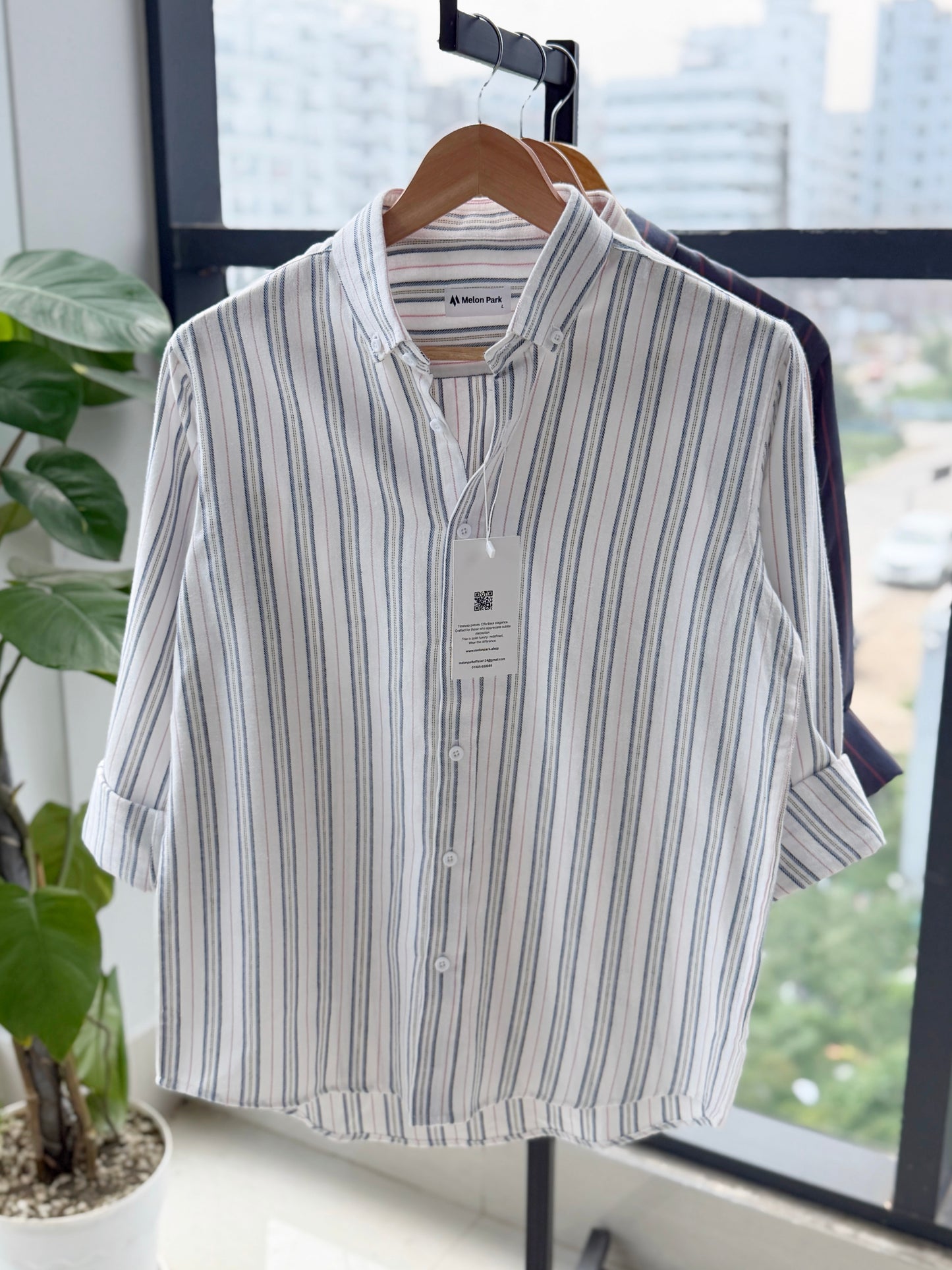 Gentle stripe shirt - Cambridge Multi-Stripe